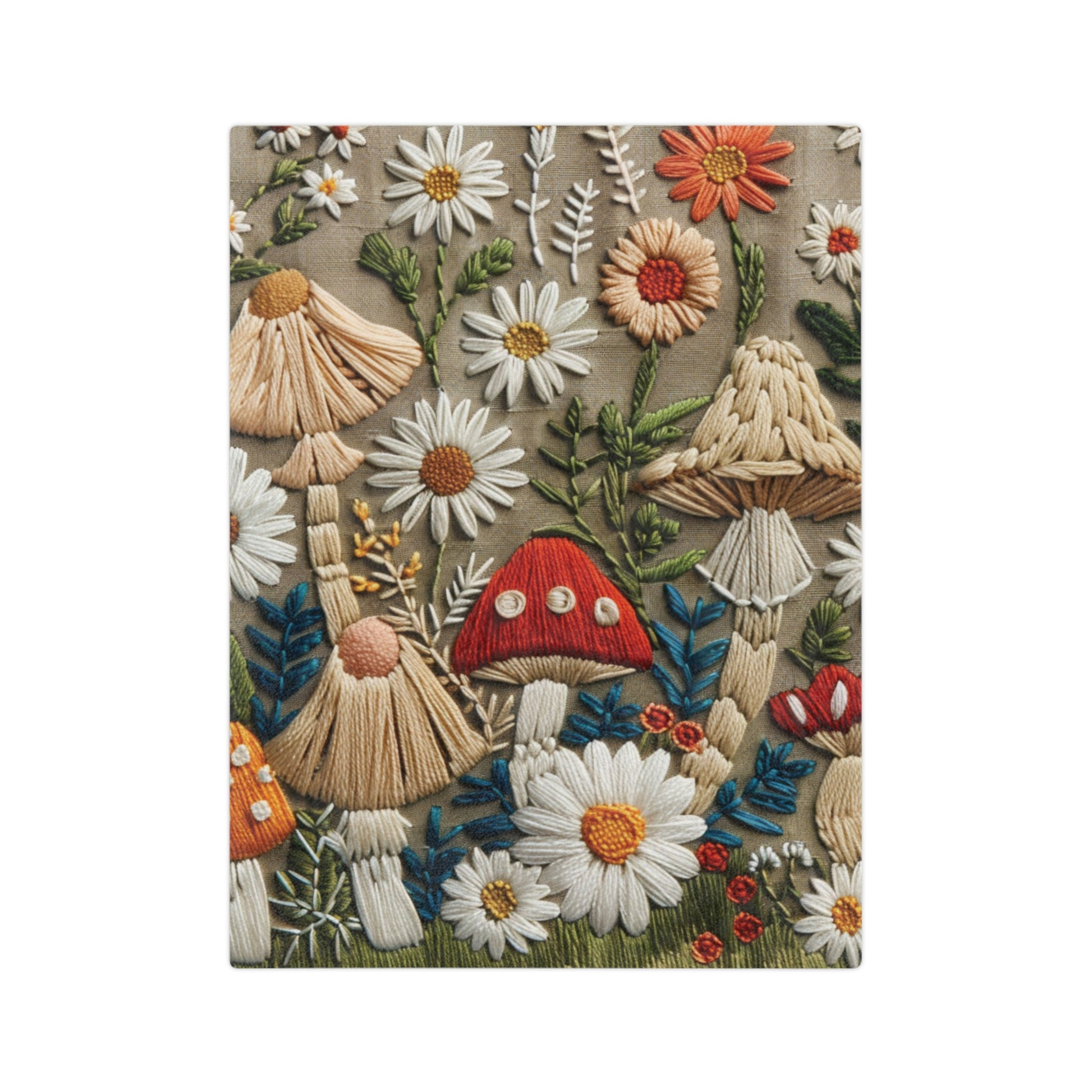Mushroom Vintage floral Yellow Flower Throw Blanket – Cozy Soft Botanical Design for Bed, Couch, or Reading Nook, Perfect Gift for Nature Lovers & Home Refresh