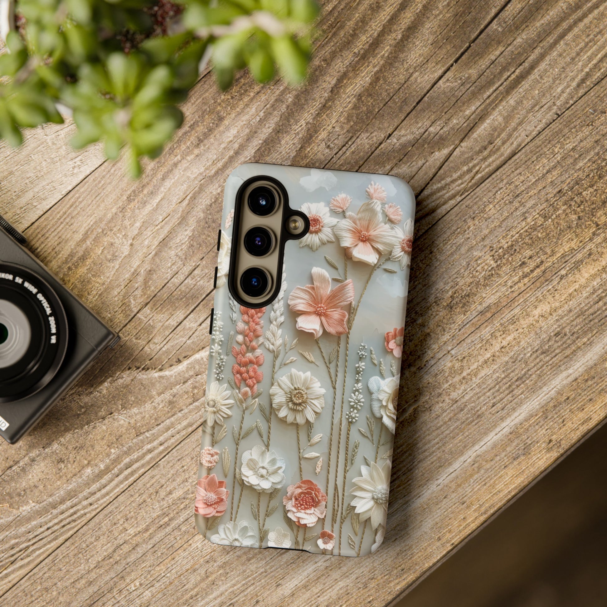 Pastel Wildflowers Protective Phone Case Gift for Her Phone 15, Samsung iPhone Samsung Gift for Her Case iPhone 15, Samsung iPhone Samsung Accessory Gift for Her