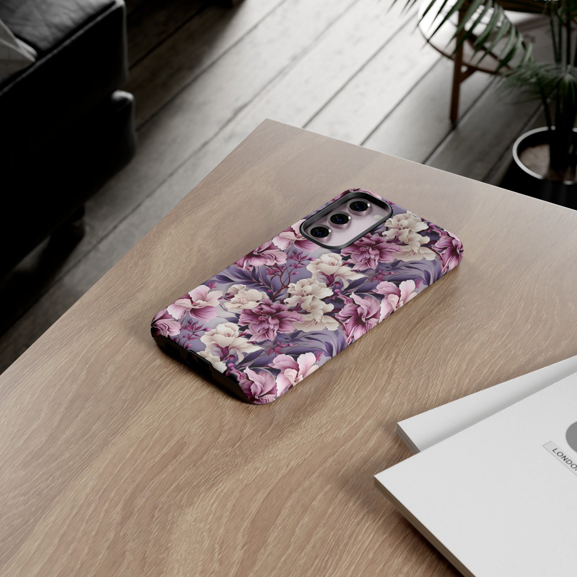 Lavender Flowers Protective Phone Case Gift for Her Phone 15, Samsung iPhone Samsung Gift for Her Case iPhone 15, Samsung