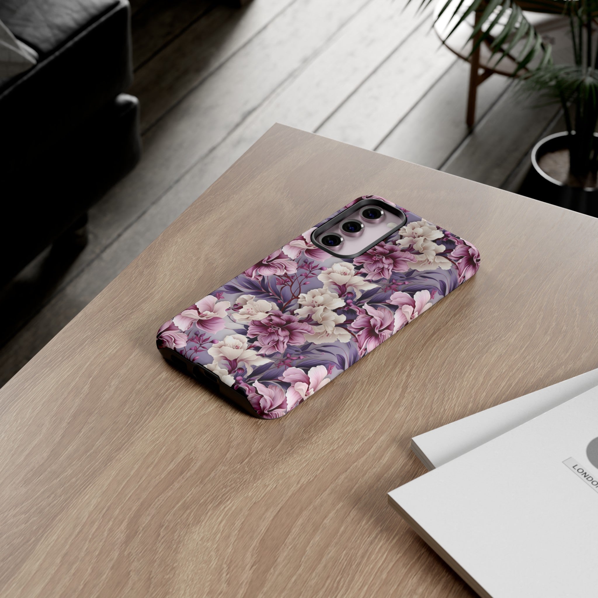Lavender Flowers Protective Phone Case Gift for Her Phone 15, Samsung iPhone Samsung Gift for Her Case iPhone 15, Samsung