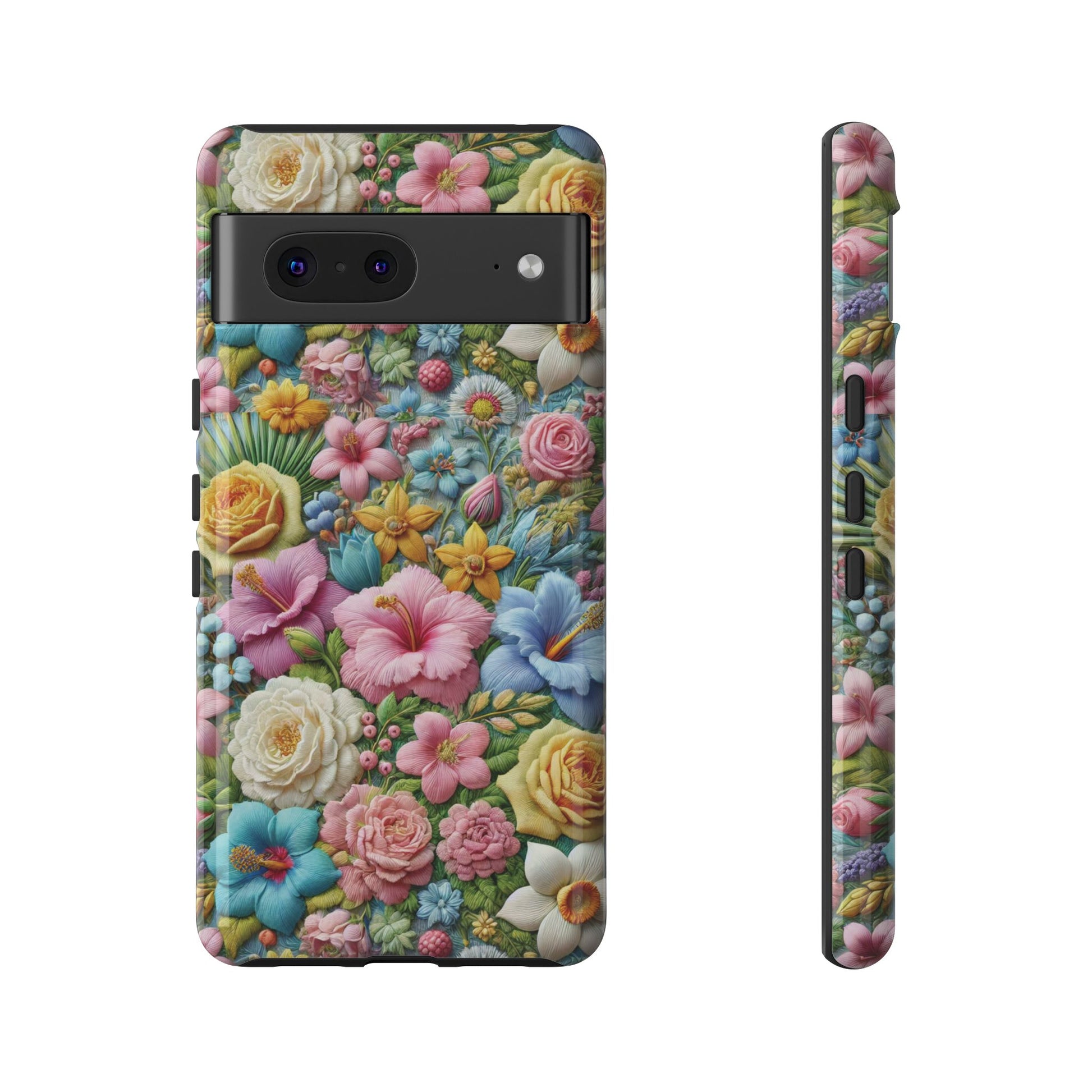 Elegant Pastel Flower Phone Case – Beautiful Floral Design, Durable Protection for Your Device, Stylish and Lightweight, Perfect Gift for Flower Lovers