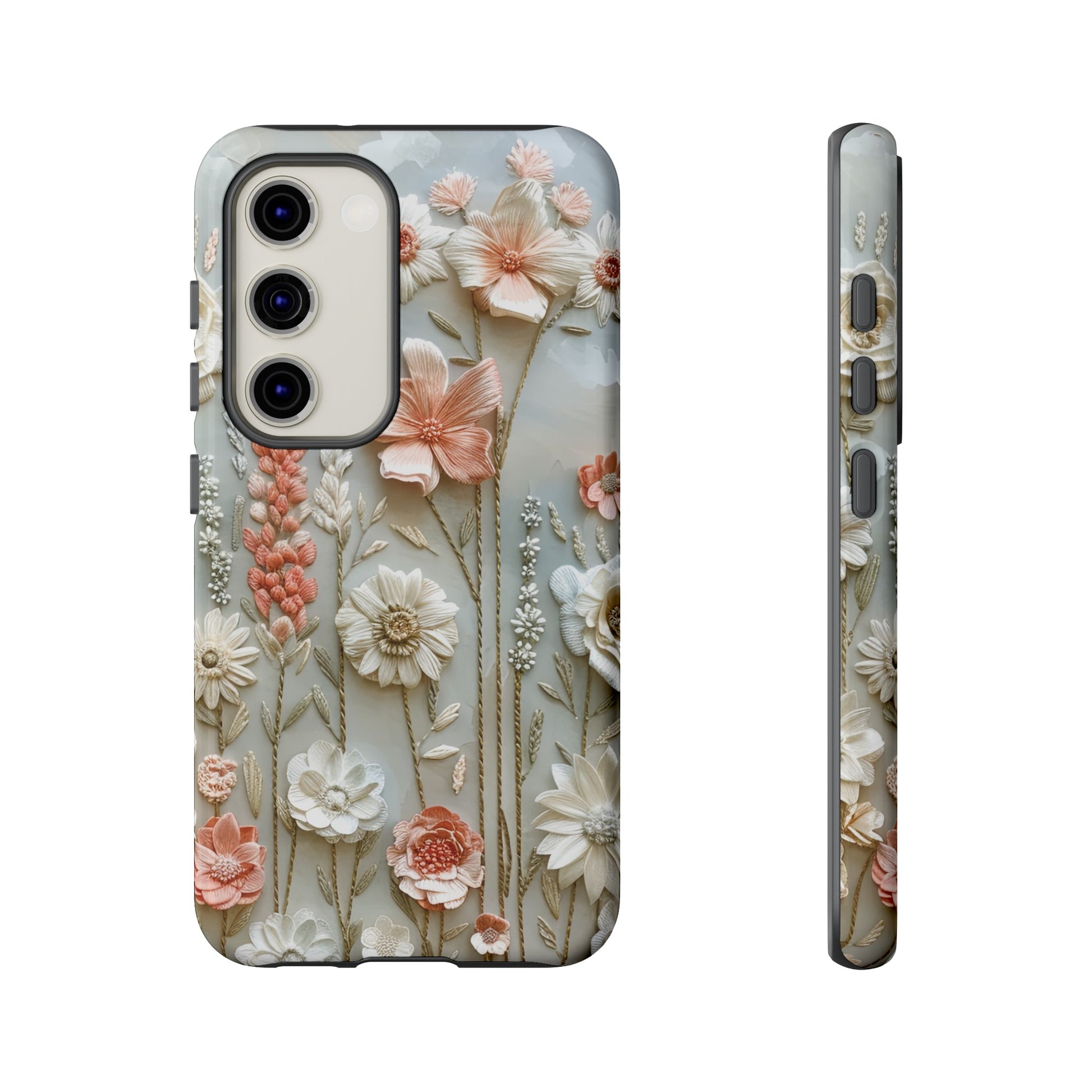Pastel Wildflowers Protective Phone Case Gift for Her Phone 15, Samsung iPhone Samsung Gift for Her Case iPhone 15, Samsung iPhone Samsung Accessory Gift for Her