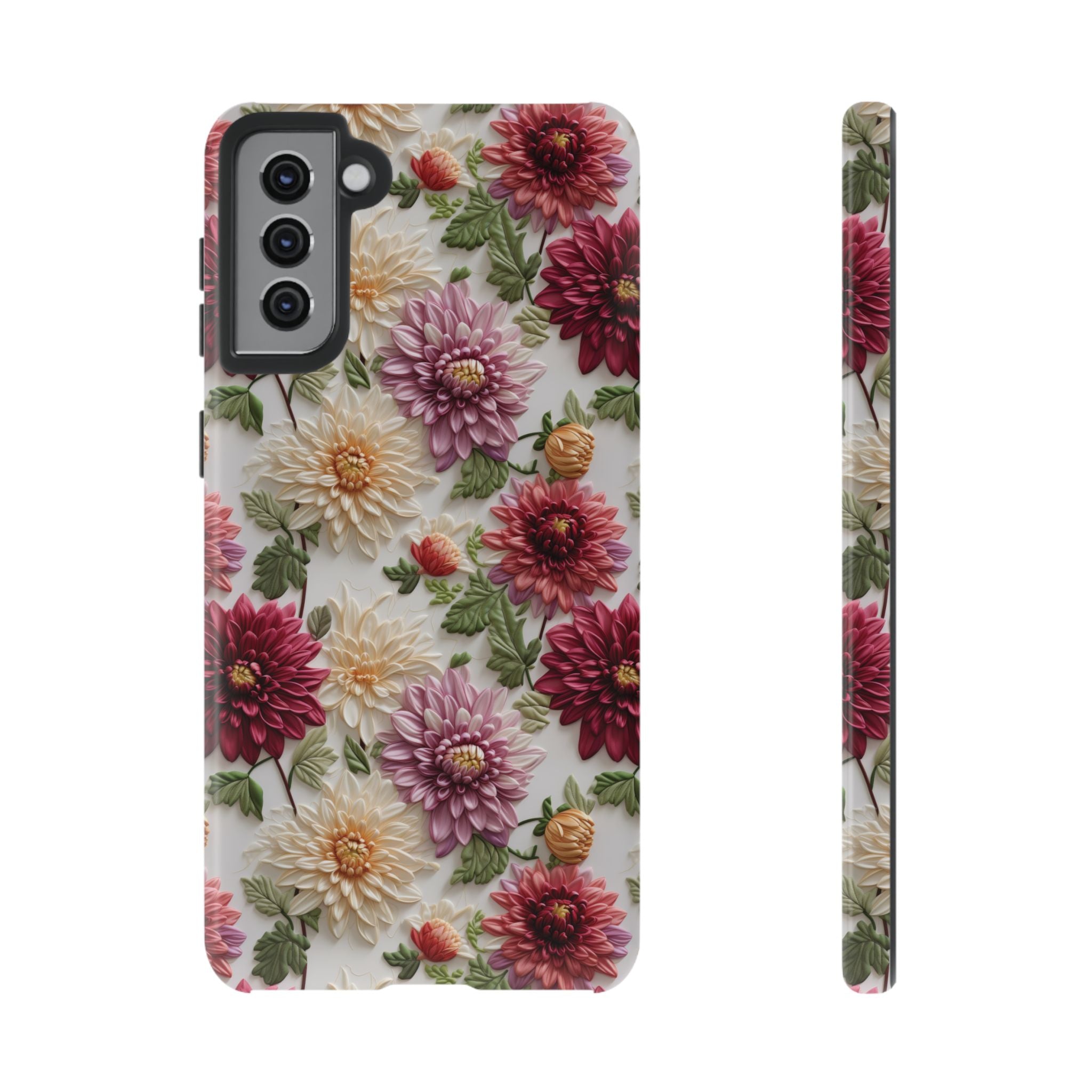 Floral Fall Phone Case for iPhone 16 pro15 14 13 12  21 23 Samsung, and Pixel | Stylish Protective Cover Gift for Her Perfect for Floral Lover