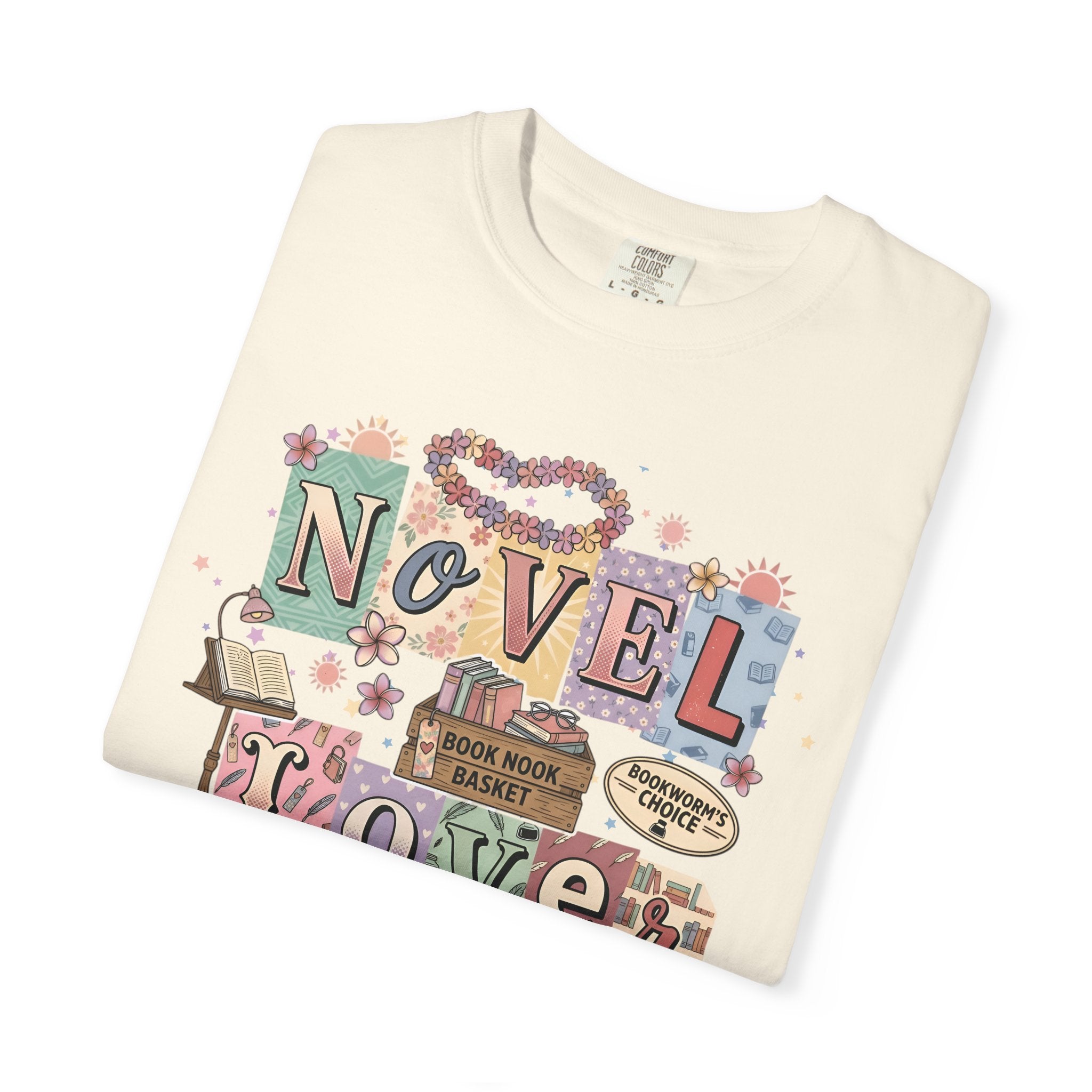 Novel Lover Reader T-Shirt — Book Lover Tee for Her Romantic