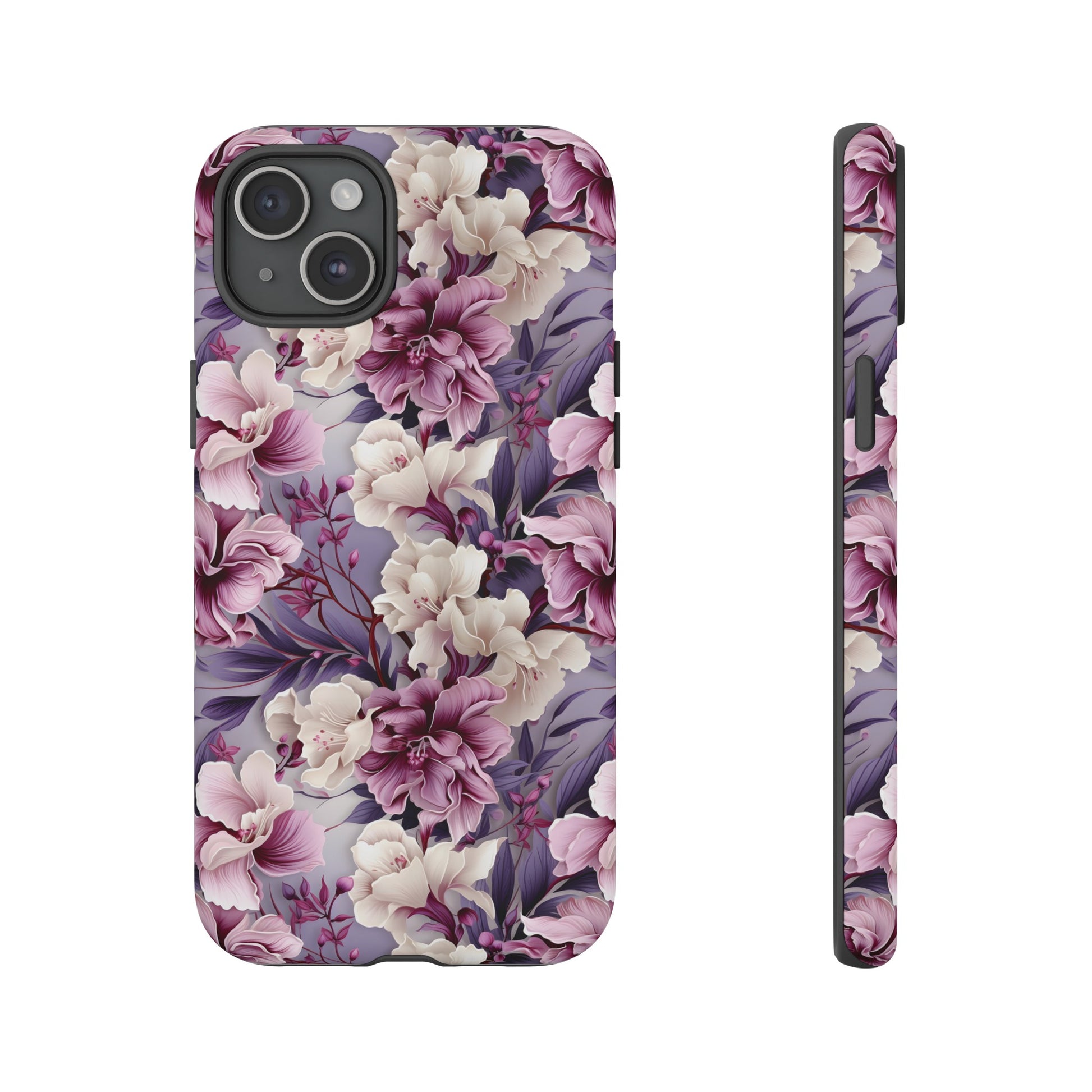 Lavender Flowers Protective Phone Case Gift for Her Phone 15, Samsung iPhone Samsung Gift for Her Case iPhone 15, Samsung