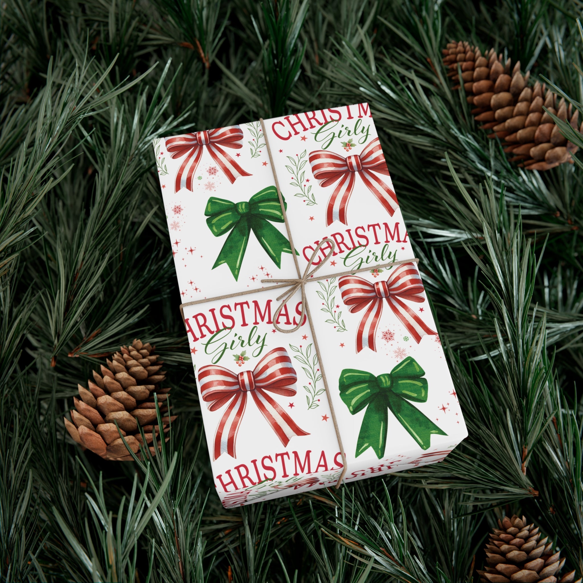Girly Christmas Wrapping Paper | Cozy Holiday Gift Wrap | Perfect for Christmas Presents, Wedding Celebrations, and Winter Wonderland Themes Christmas - MRSBYVALLE