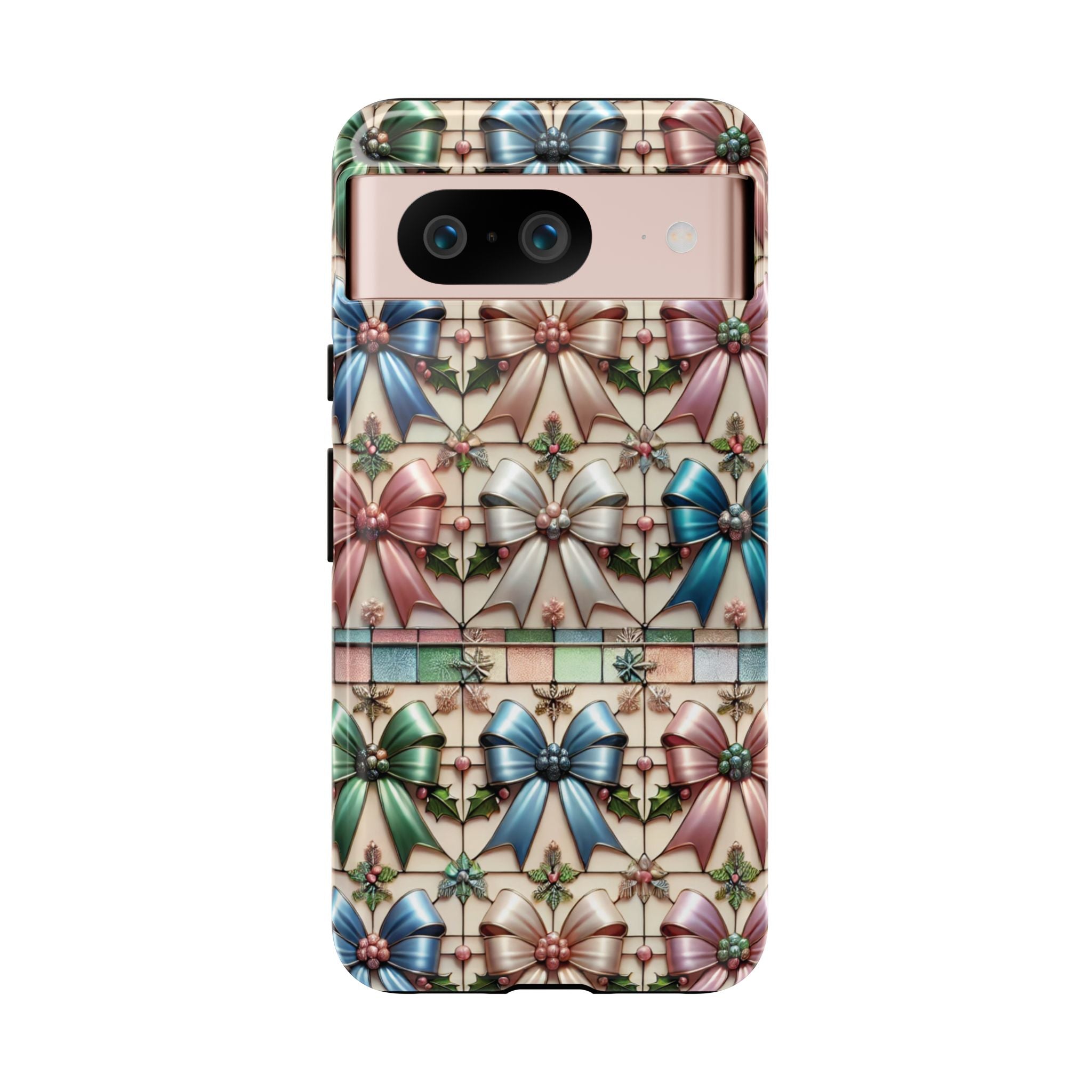 Coquette Bows Pastel Phone Case for iPhone 17 ,  15 14 13 12  21 23 Samsung, and Pixel | Stylish Protective Cover Gift for Her Perfect for Floral Lover