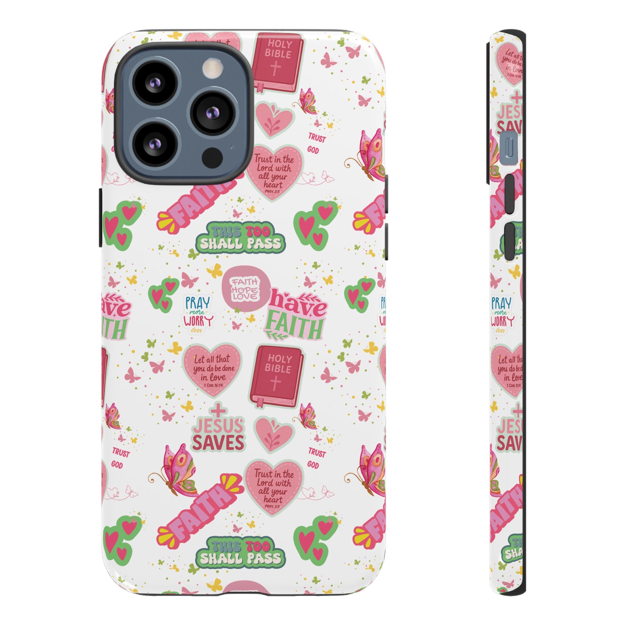 Carry Your Faith Everywhere | Christian Tough Phone Case with Bible Verse or Affirmation | Protective, Inspirational Gift for Christians