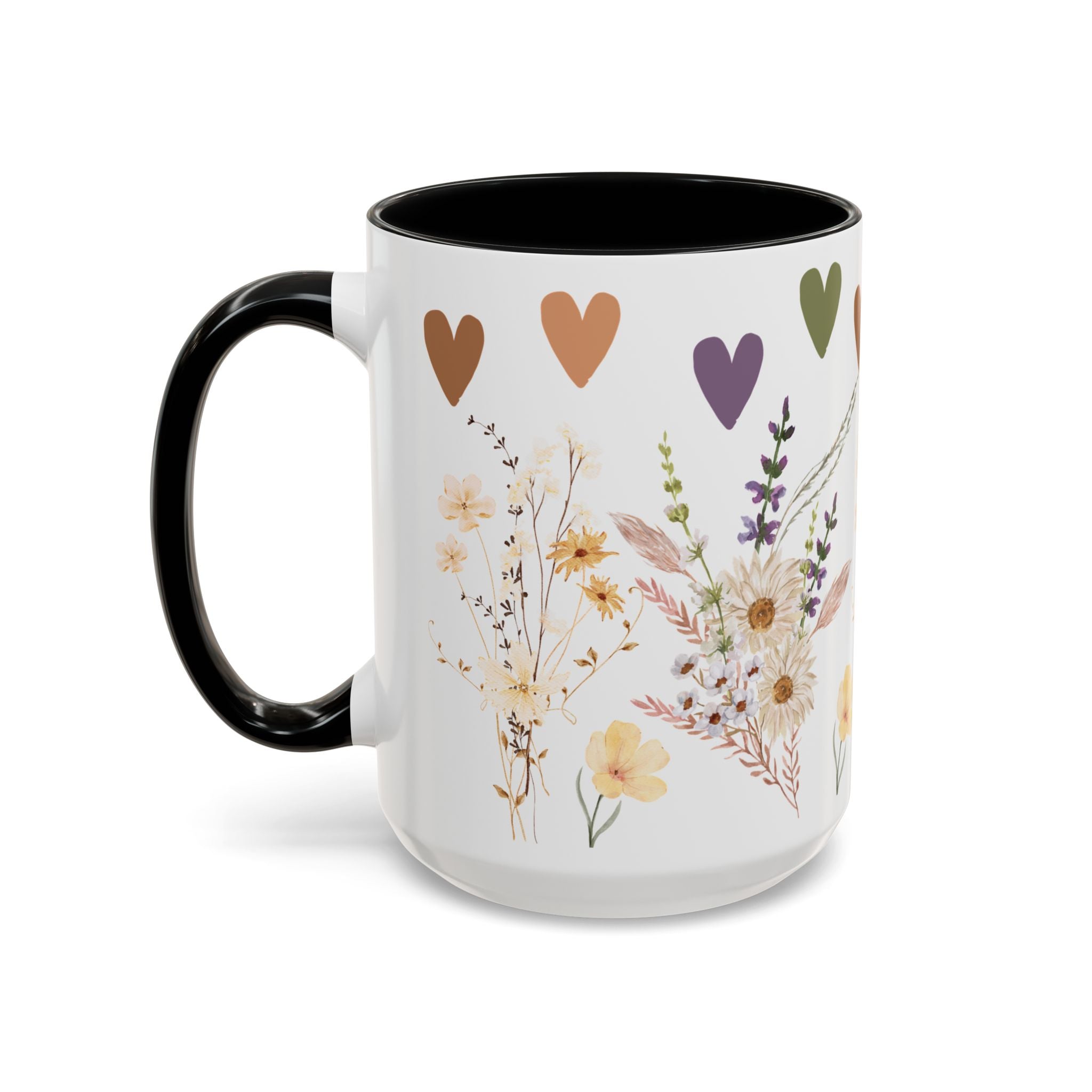 Tasse en céramique Wildflower – Cadeau élégant pour les amateurs de café ou de thé – Parfait pour la fête des mères, les anniversaires et pour ajouter du charme à toute cuisine.