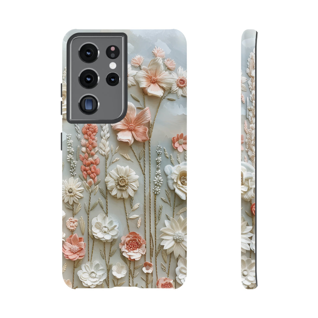 Pastel Wildflowers Protective Phone Case Gift for Her Phone 15, Samsung iPhone Samsung Gift for Her Case iPhone 15, Samsung iPhone Samsung Accessory Gift for Her