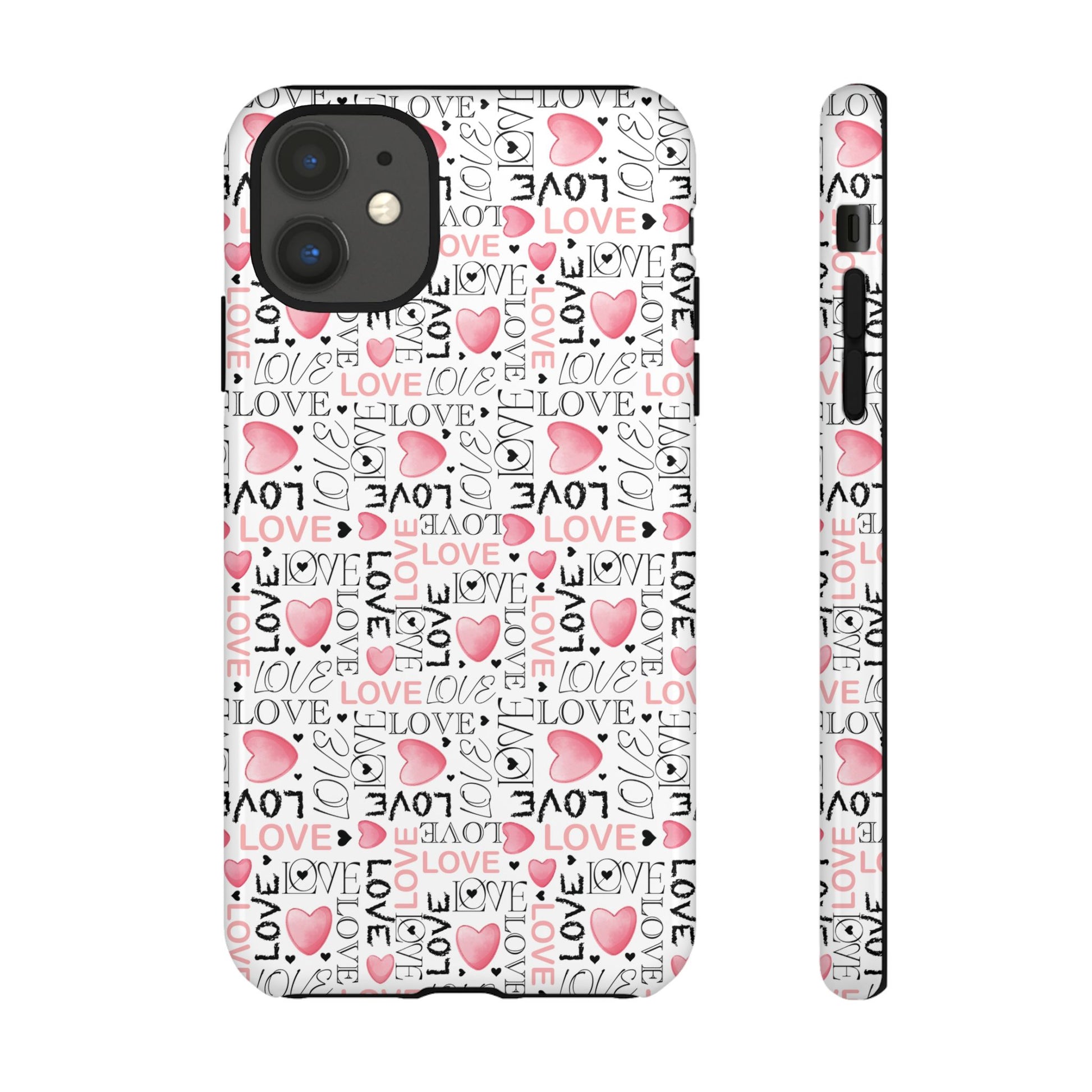Cute Love Modern Watercolor Abstract Phone Case Compatible with iPhone, Samsung & More - Stylish, Durable Protection with Vibrant Artistic Design Perfect Gift for Her