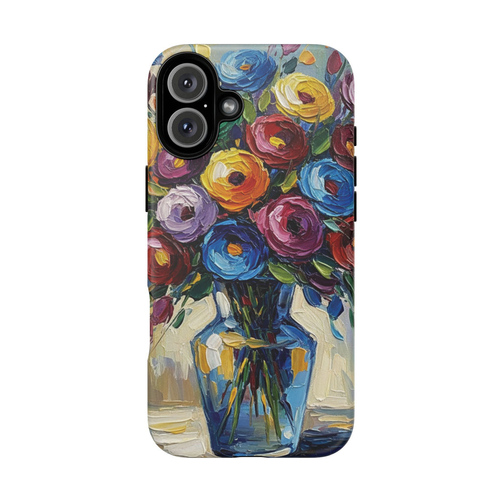 Floral Luxury Oil Painting Illusion Tough Case — Floral Art Phone Case for Art Lovers