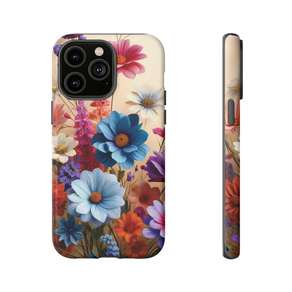 Best Phone Case Floral 3D Illusion Luxury Tough Case Floral Elegant Durable Stylish for Modern Devices iPhone 15, Samsung iPhone Samsung Accessory Gift for Her.