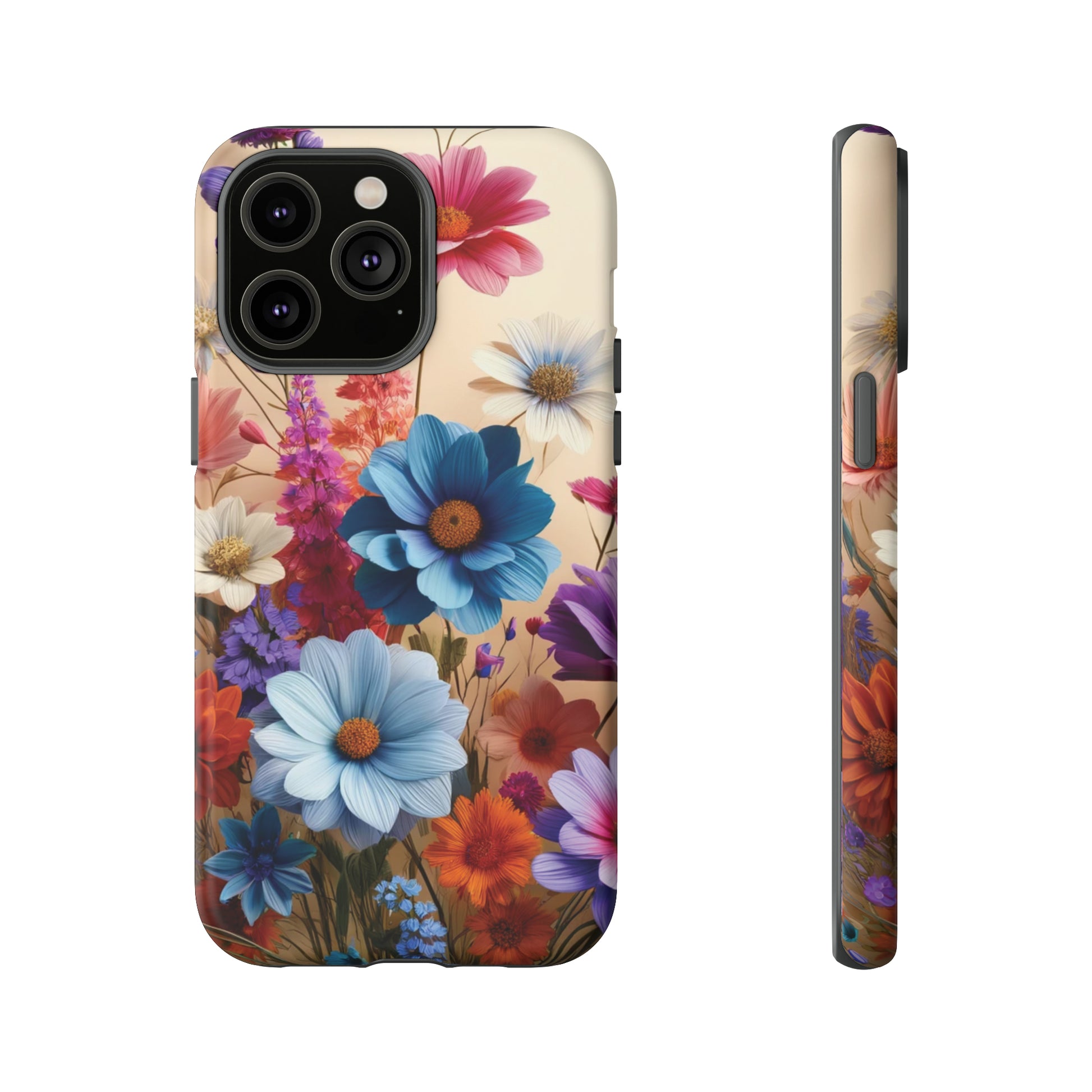Best Phone Case Floral 3D Illusion Luxury Tough Case Floral Elegant Durable Stylish for Modern Devices iPhone 15, Samsung iPhone Samsung Accessory Gift for Her.
