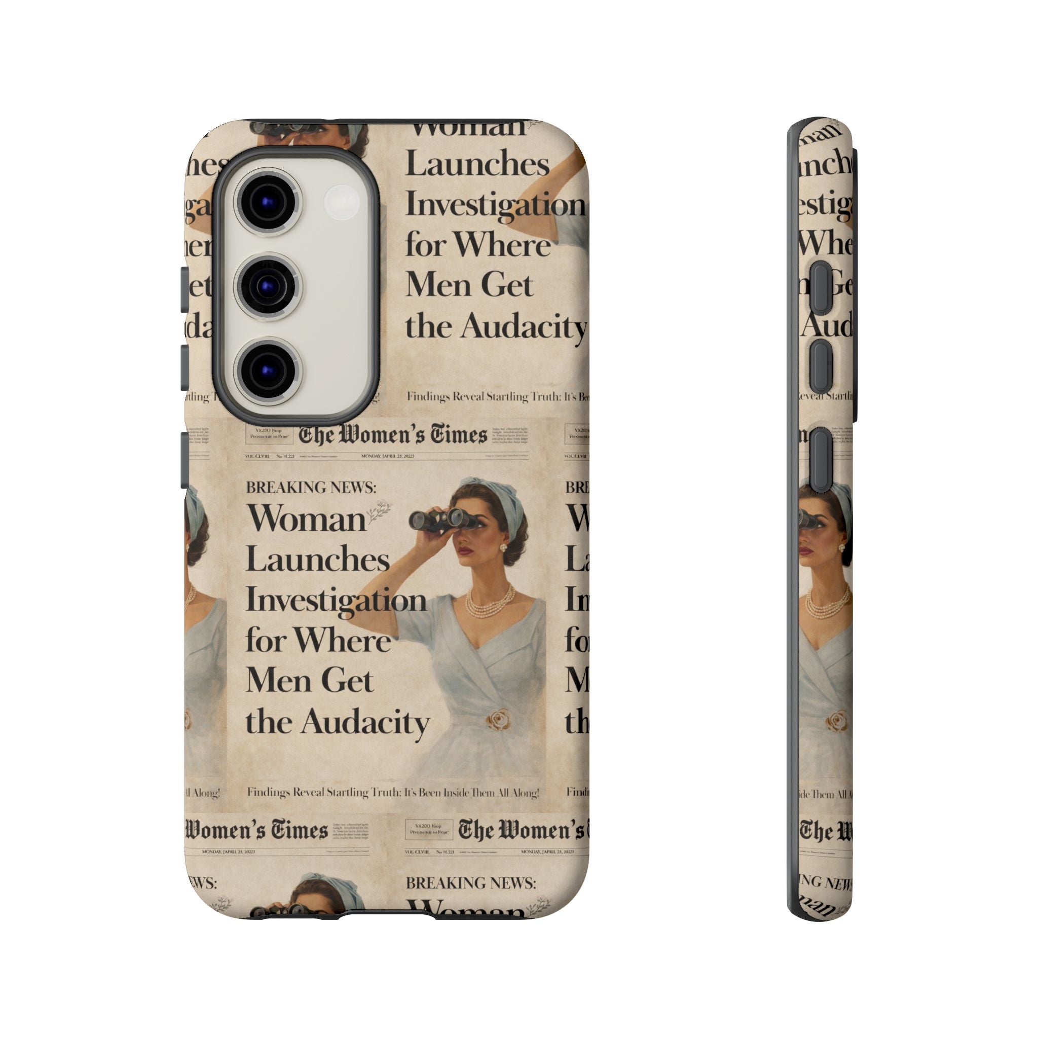 Funny Vintage Sarcastic Women Phone Case | Retro Sarcasm Text Design