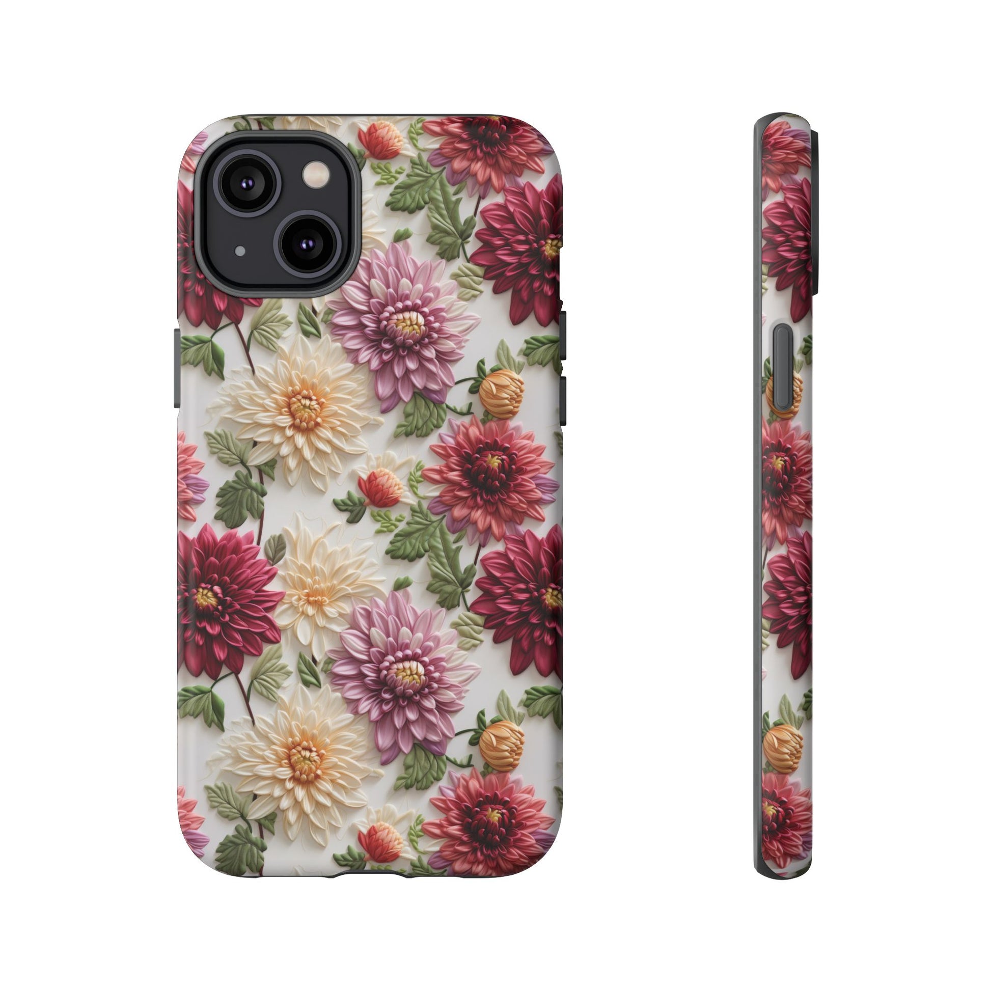 Floral Fall Phone Case for iPhone 16 pro15 14 13 12  21 23 Samsung, and Pixel | Stylish Protective Cover Gift for Her Perfect for Floral Lover