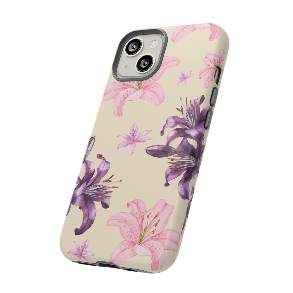 Blooming Tiger Lily Phone Case - Compatible with iPhone, Samsung, and Pixel | Stylish Protective Cover Gift for Her Perfect for Floral Lover