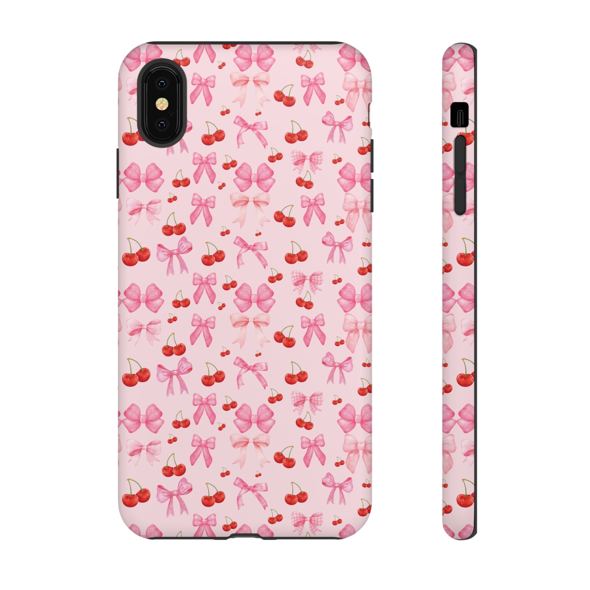 Coquette phone case Cherry Coquette Ribbon Bow iPhone Case Fruity, Girly Gift for Her Phone 15, Samsung iPhone Samsung Gift for Her Case iPhone 15, Samsung iPhone Samsung Accessory Gift for Her.