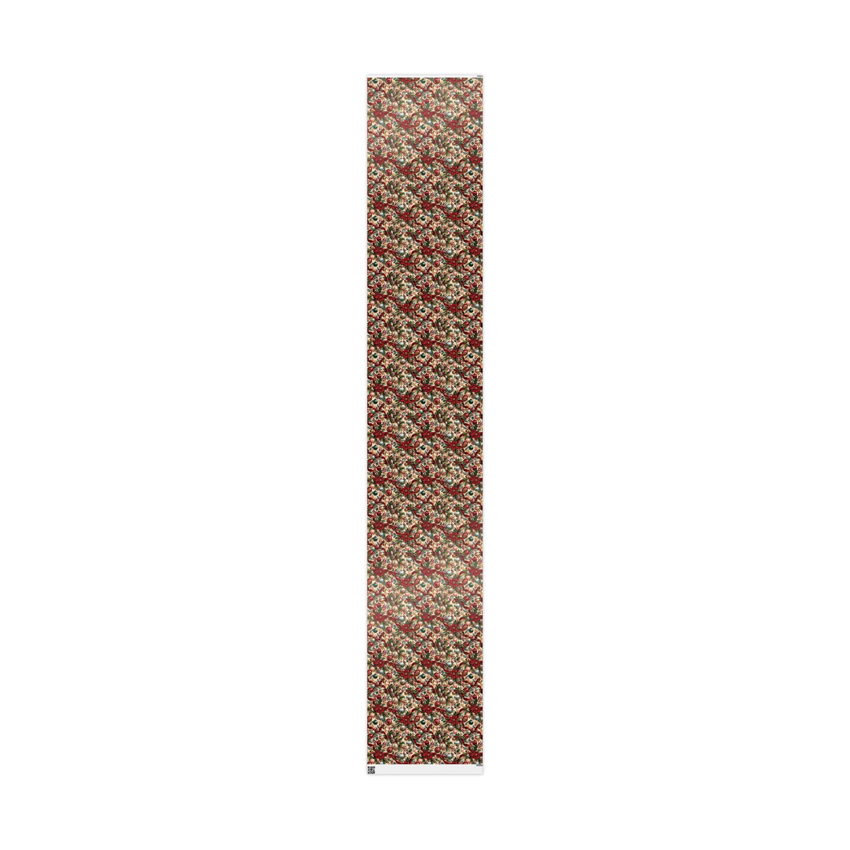 Vintage Christmas Poinsettia Wrapping Paper