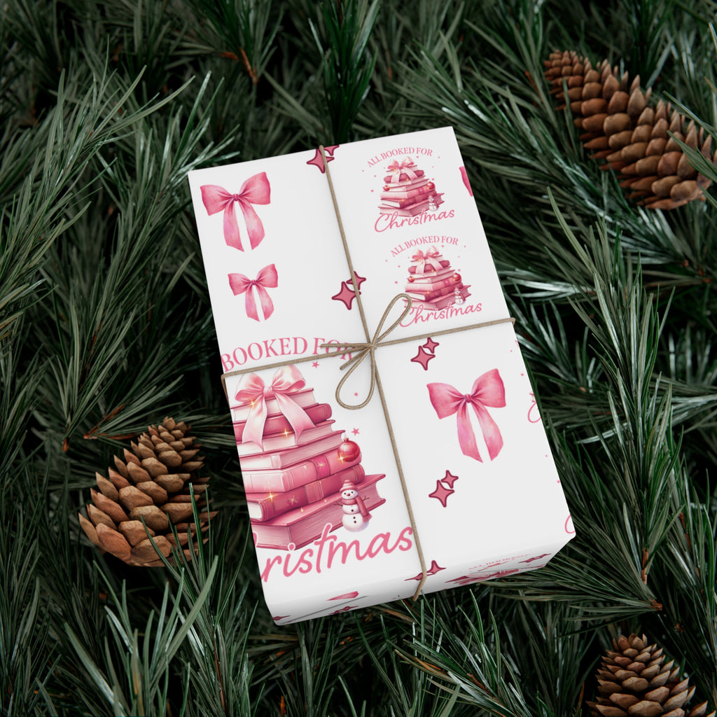 All Booked for Christmas Pink Books & Bows Holiday Edition Perfect for Book Lovers! Celebrate the Joy of Reading with Festive Charm in This Limited Christmas Collection Premium Quality - MRSBYVALLE