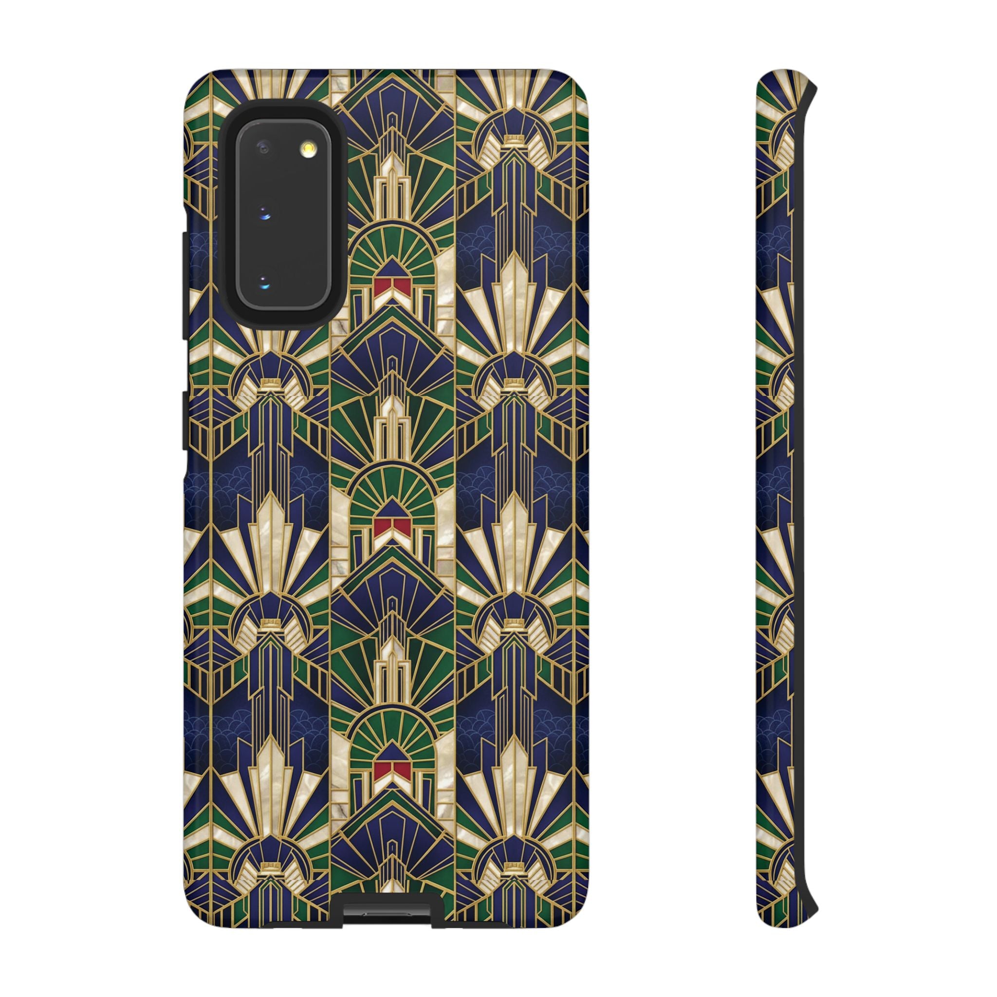 Navy & Gold Art Deco Phone Case — Imperial Art Deco Tough Case