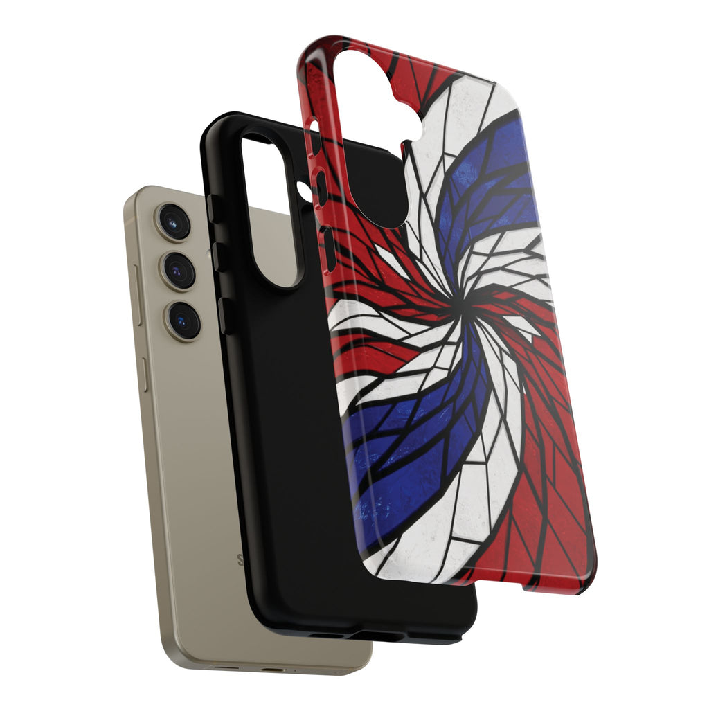 Patriotic Red White & Blue Phone Case – USA Flag Design, Independence Day Gift, Protective Cover for iPhone, Samsung, Pixel