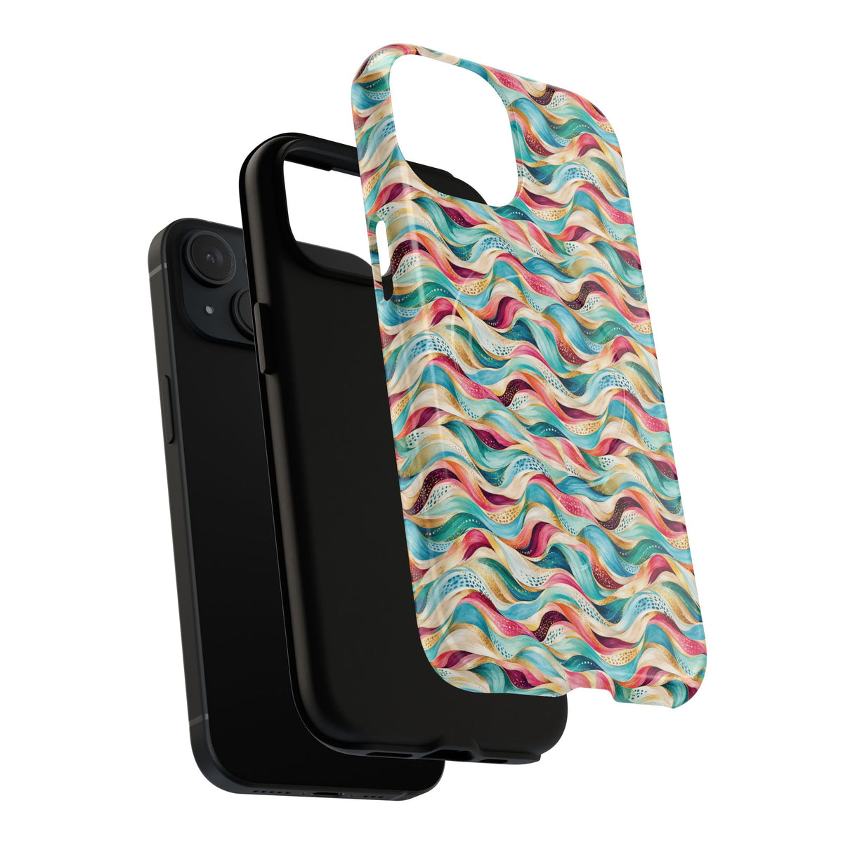 Colorful Wave MagSafe Tough Phone Case