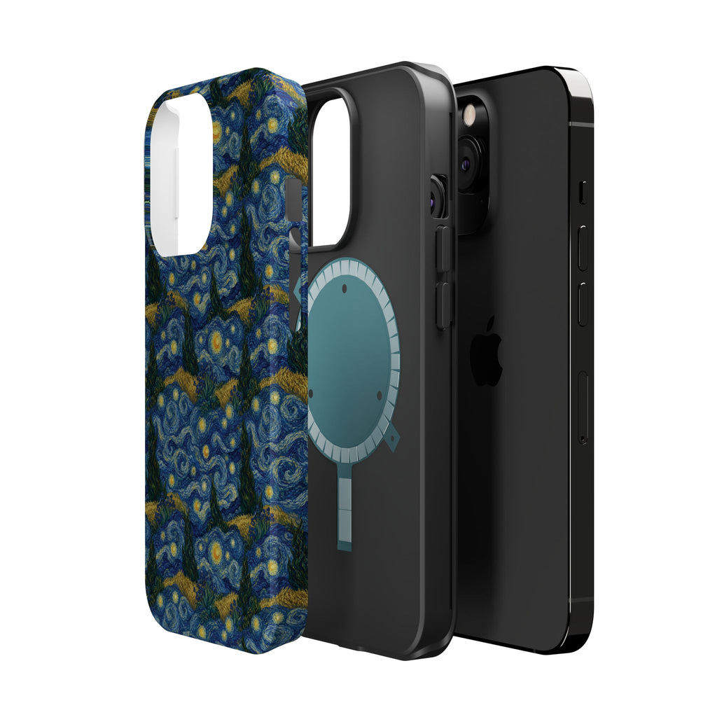 Van Gogh Illusion Magnetic Phone Case — Elegant Impact‑Resistant Art Lover Design