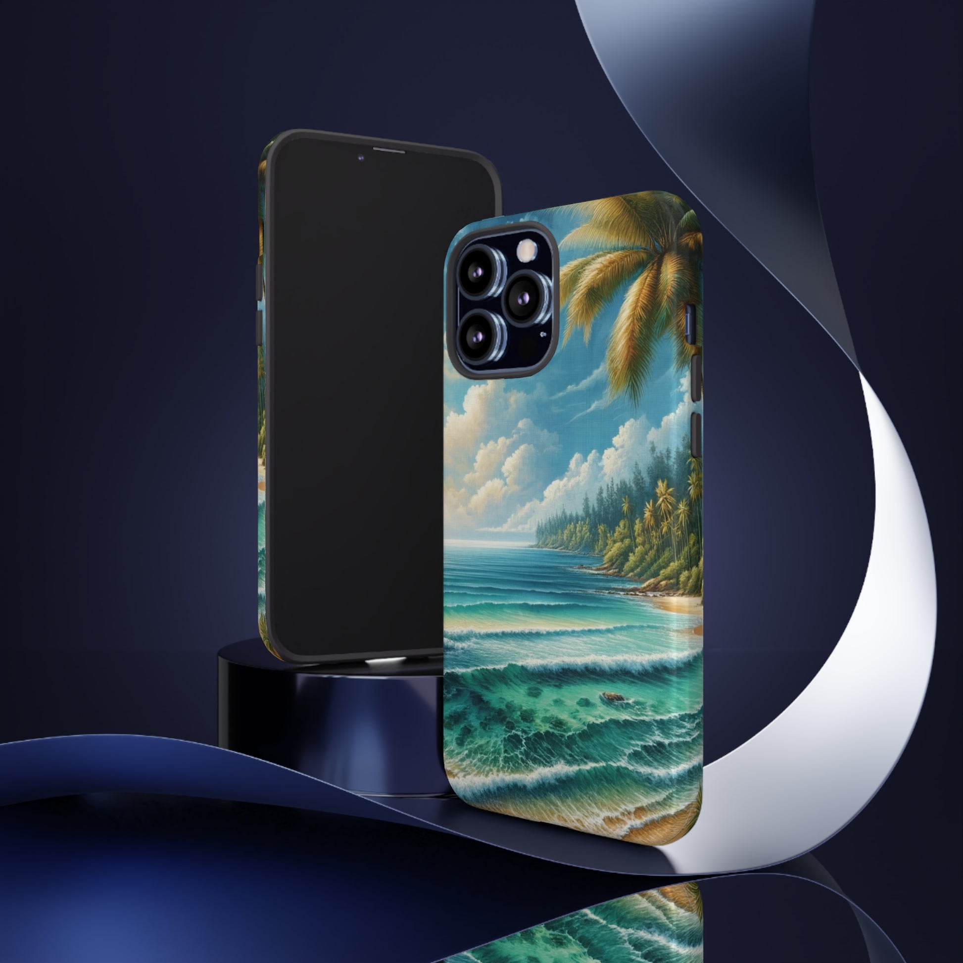 Coastal Serenity Ocean Beach View Protective Phone Case Gift for Her Phone 15, Samsung iPhone Samsung Gift for Her Case iPhone 15, Samsung iPhone Samsung Accessory Gift for Her.