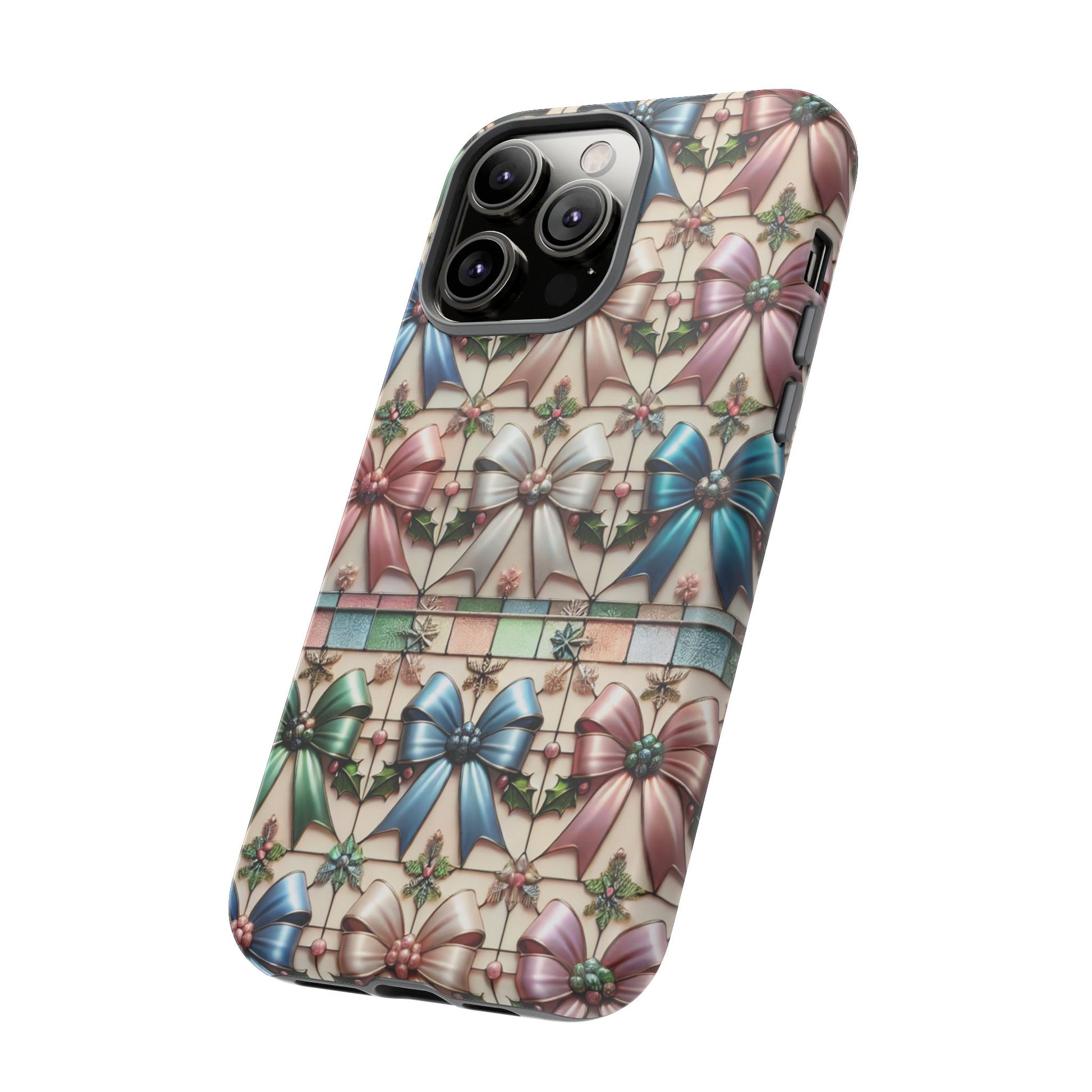 Coquette Bows Pastel Phone Case for iPhone 17 ,  15 14 13 12  21 23 Samsung, and Pixel | Stylish Protective Cover Gift for Her Perfect for Floral Lover