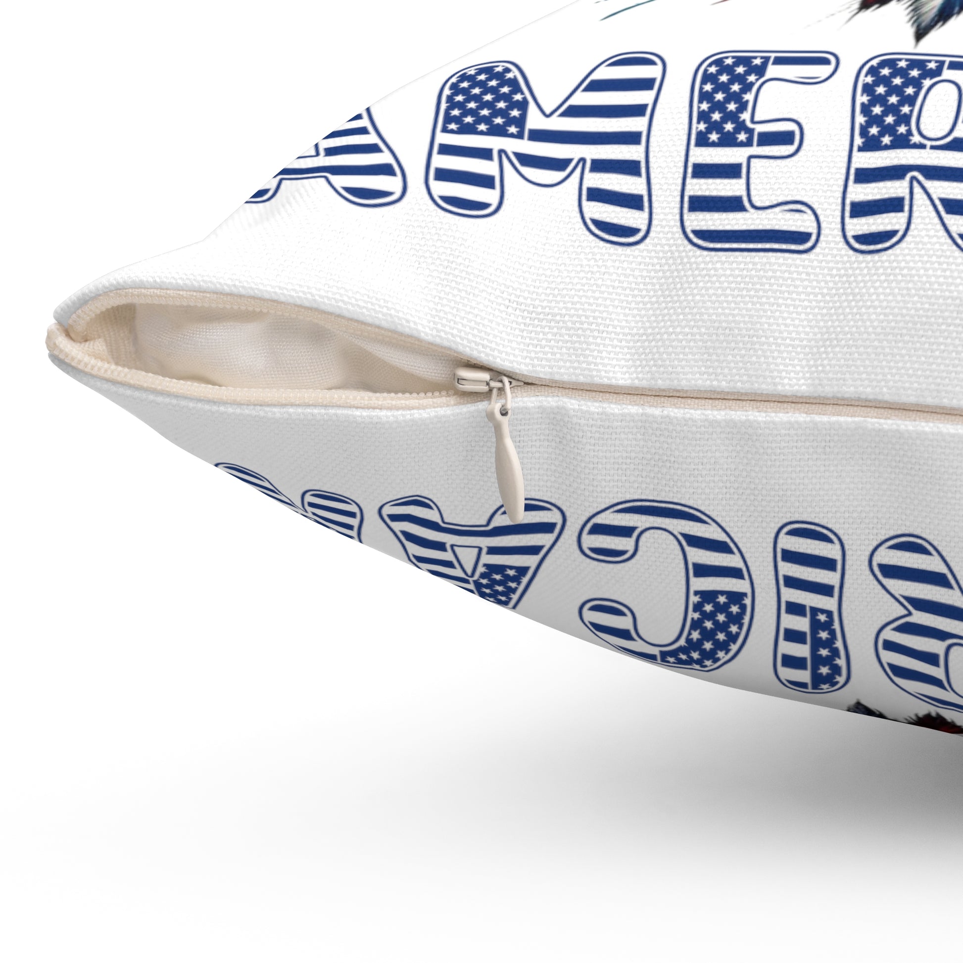 Patriotic American Flag and Eagle Throw Pillow – Elevate Your Home Decor with Stunning USA Symbol! Perfect for Living Rooms, Bedrooms, and Proud Americans Gift for Dad - MRSBYVALLE