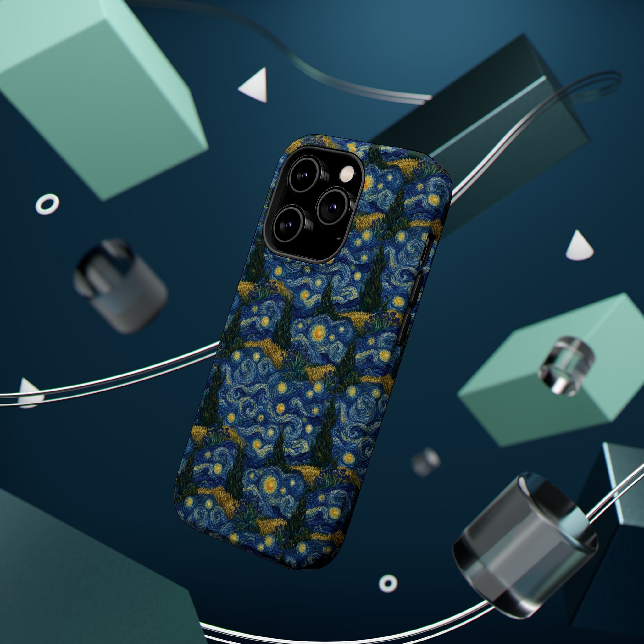 Van Gogh Illusion Magnetic Phone Case — Elegant Impact‑Resistant Art Lover Design