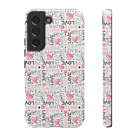 Cute Love Modern Watercolor Abstract Phone Case Compatible with iPhone, Samsung & More - Stylish, Durable Protection with Vibrant Artistic Design Perfect Gift for Her