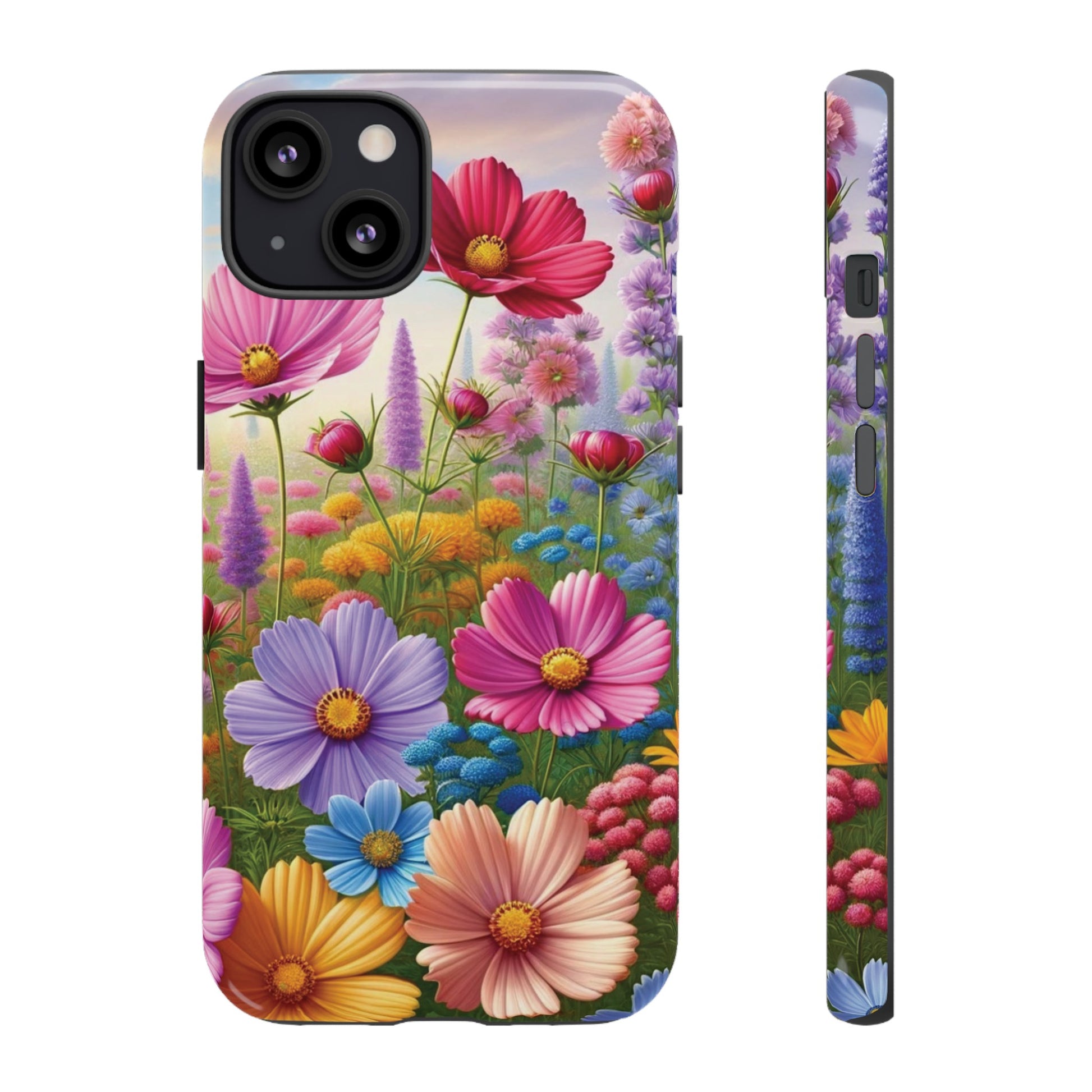 Bright Floral Phone Case Durable for iPhone Samsung Gift iPhone 15, 14, 13 Samsung Pixel Gift for Mom Accessory Gift for Her