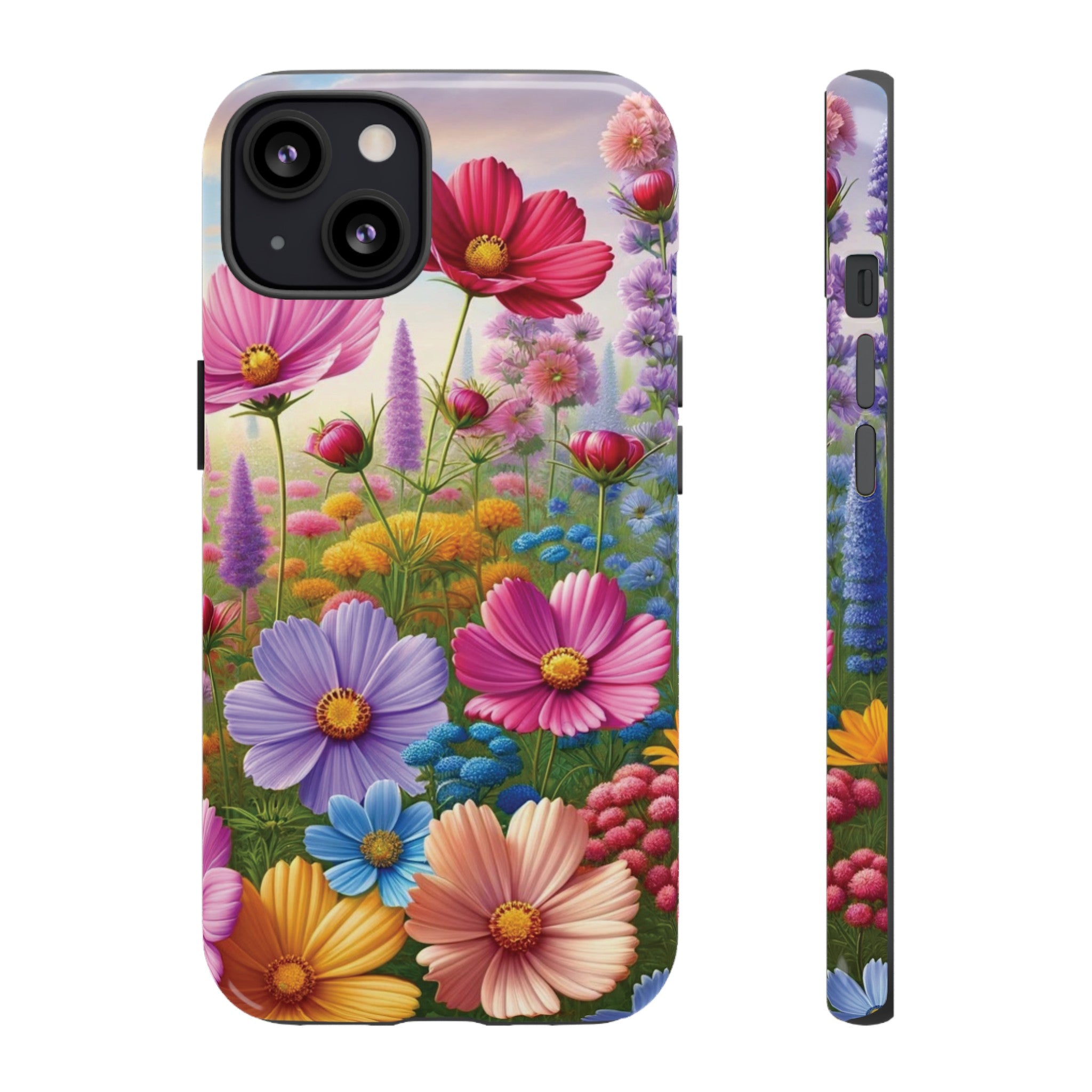 Bright Floral Phone Case Durable for iPhone Samsung Gift iPhone 15, 14, 13 Samsung Pixel Gift for Mom Accessory Gift for Her