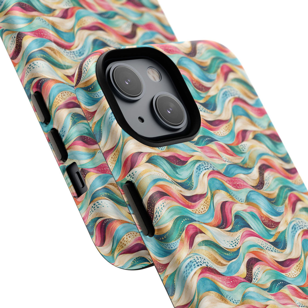 Colorful Wave MagSafe Tough Phone Case