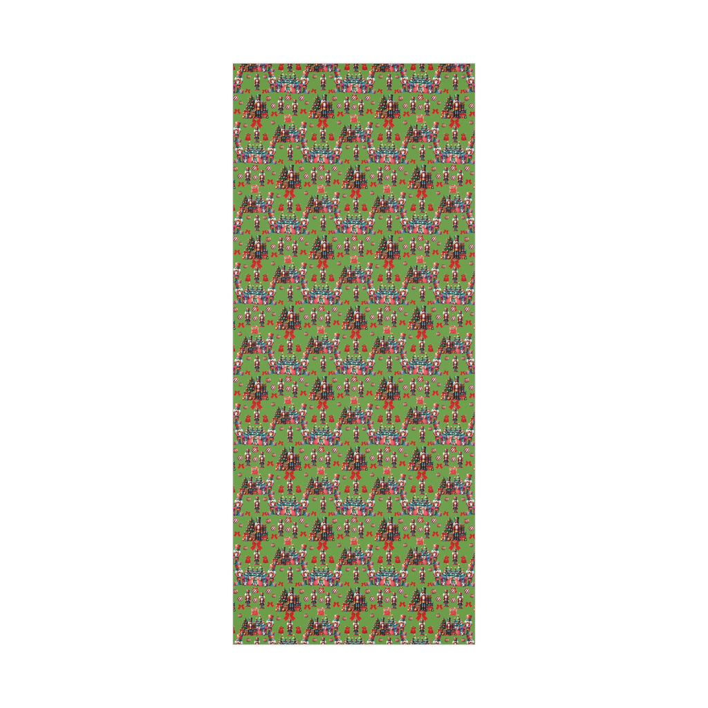 Nutcrackers Christmas Wrapping Paper | Classic Holiday Designs | Nostalgic Gift Wrap | Mid-Century Holiday Patterns | Unique Retro Christmas Decorations | Festive Retro Style Christmas - MRSBYVALLE