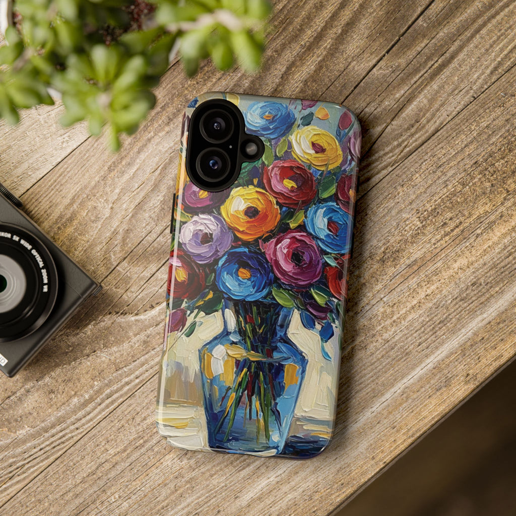 Floral Luxury Oil Painting Illusion Tough Case — Floral Art Phone Case for Art Lovers