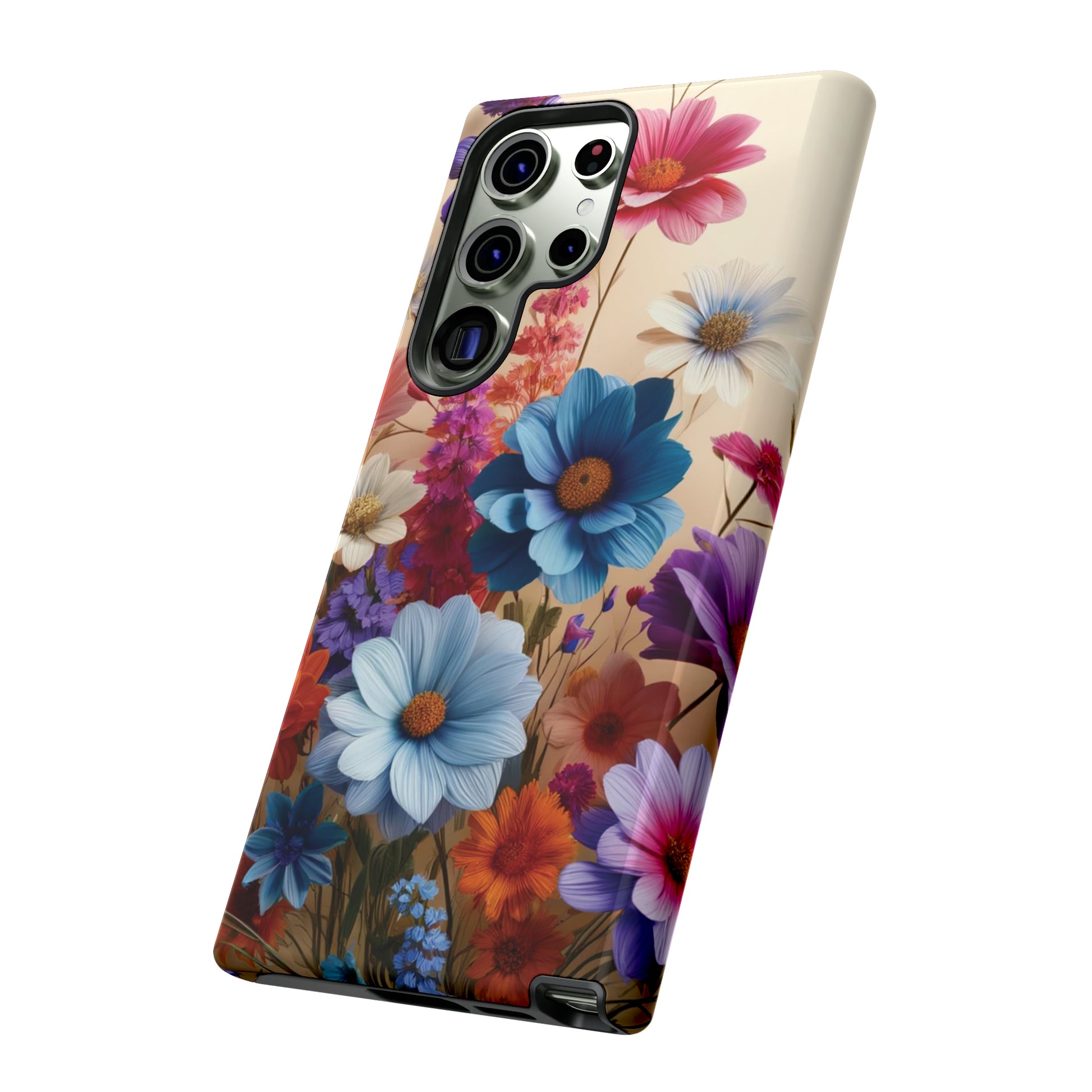 Best Phone Case Floral 3D Illusion Luxury Tough Case Floral Elegant Durable Stylish for Modern Devices iPhone 15, Samsung iPhone Samsung Accessory Gift for Her.
