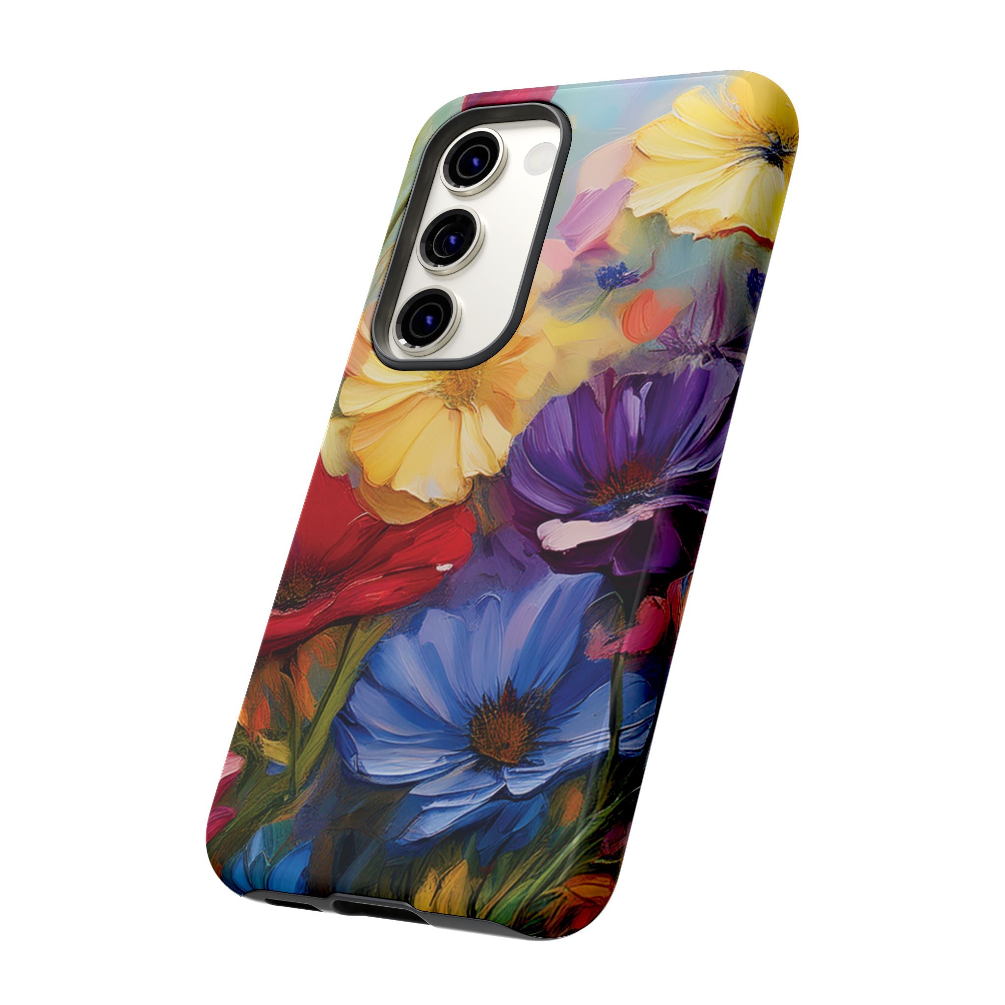 Bold Wildflower Phone Case Bright Hand-Painted Floral Art Vibrant Botanical Design for iPhone & Samsung | Trendy Nature Lover Gift Phone  Galaxy
