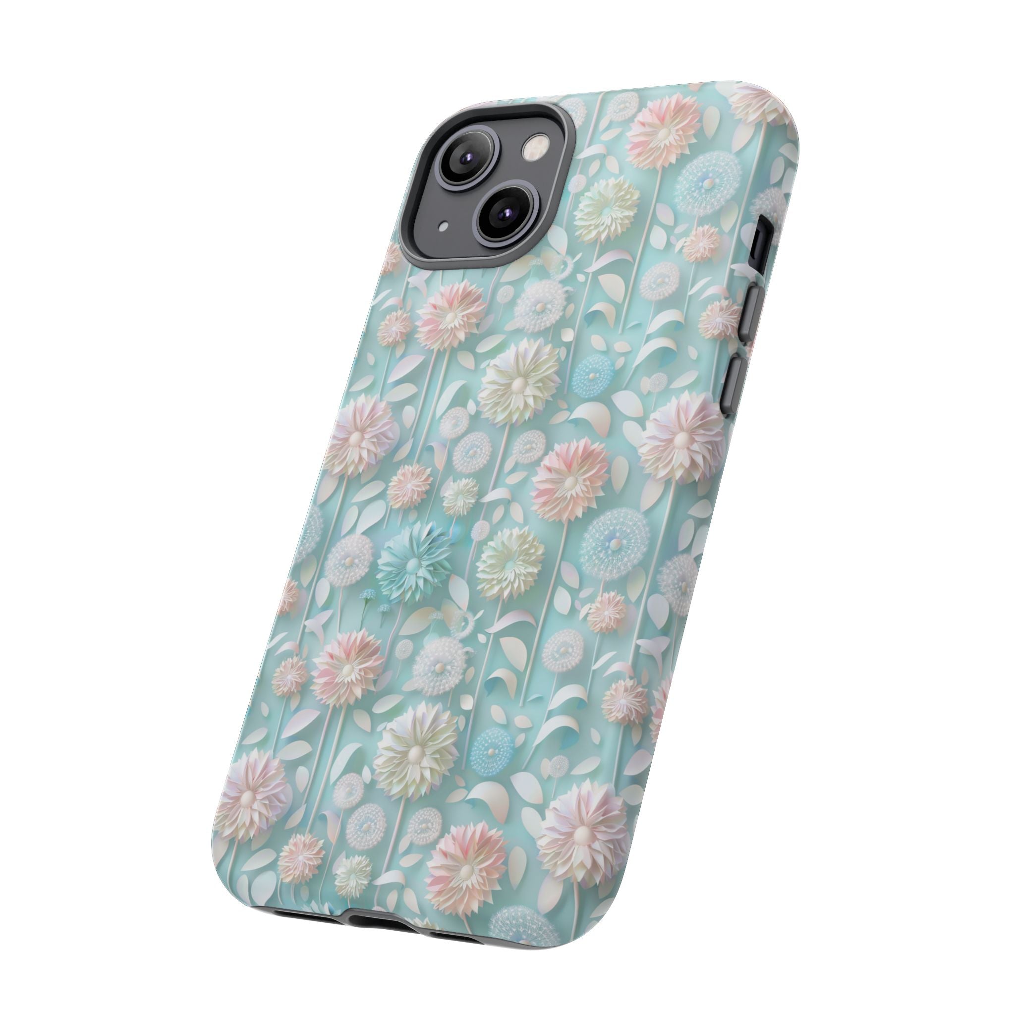 Pastel Floral Phone Case for iPhone & Samsung | Elegant and Slim Design with Shockproof Protection | Durable, Scratch-Resistant, and Lightweight | Stylish Accessory