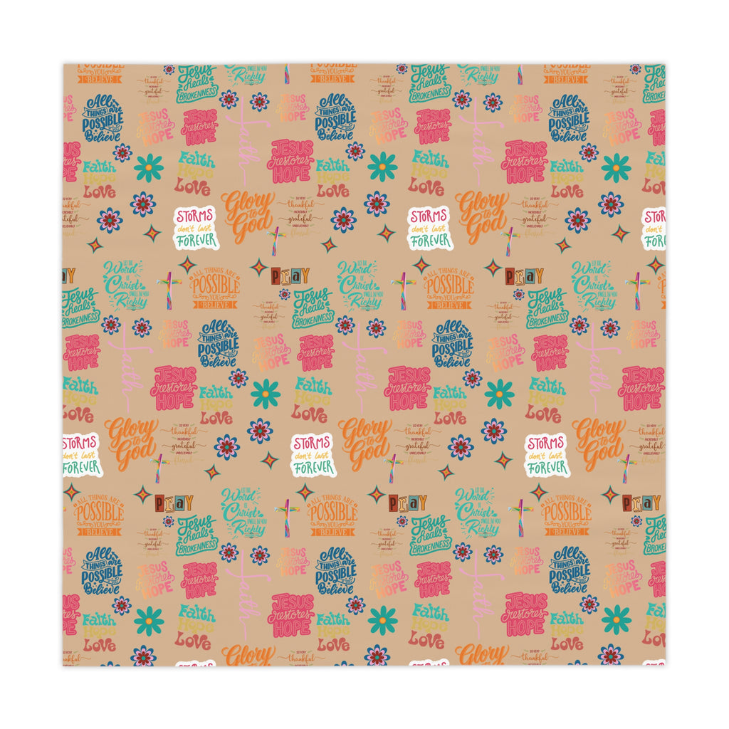 Tablecloth - Motivational Bible Verses, Perfect Housewarming Gift