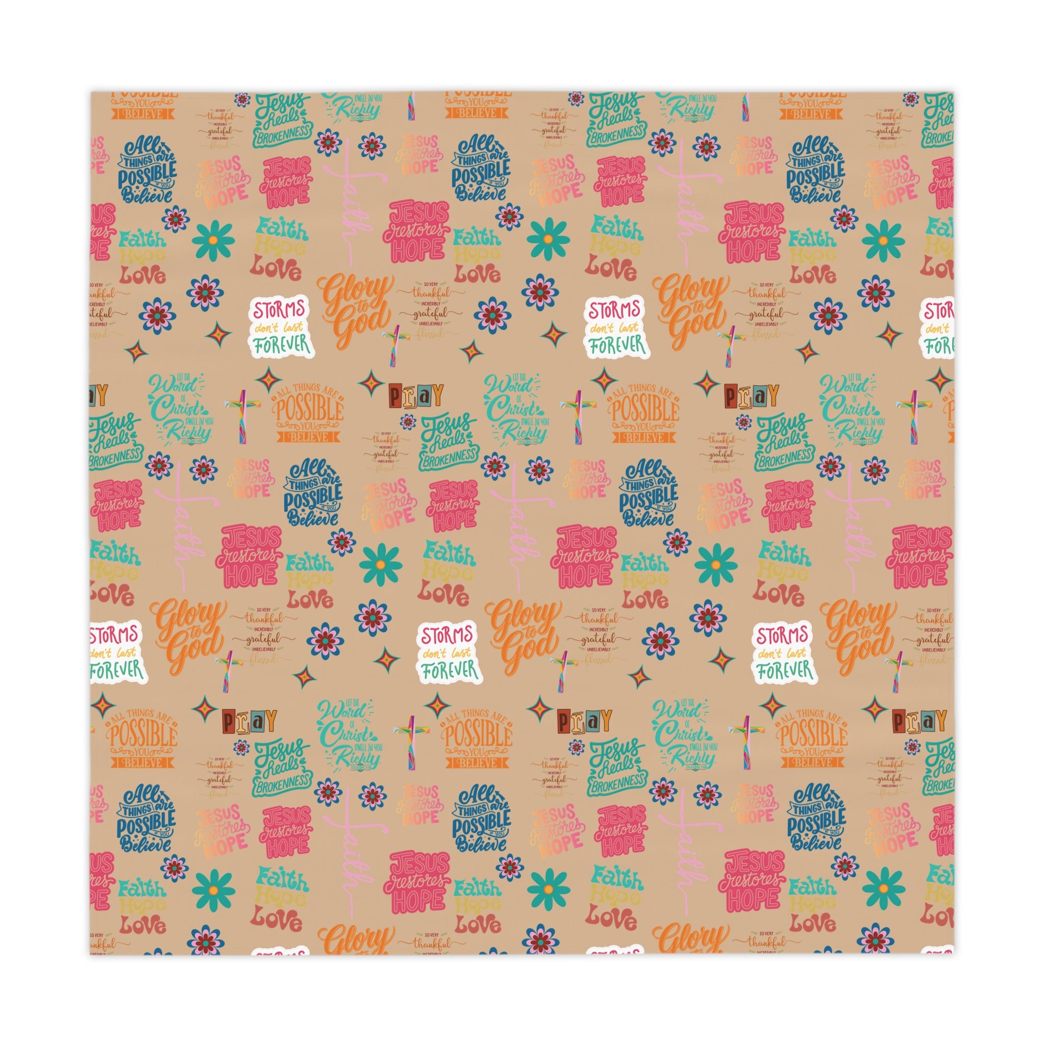 Tablecloth - Motivational Bible Verses, Perfect Housewarming Gift