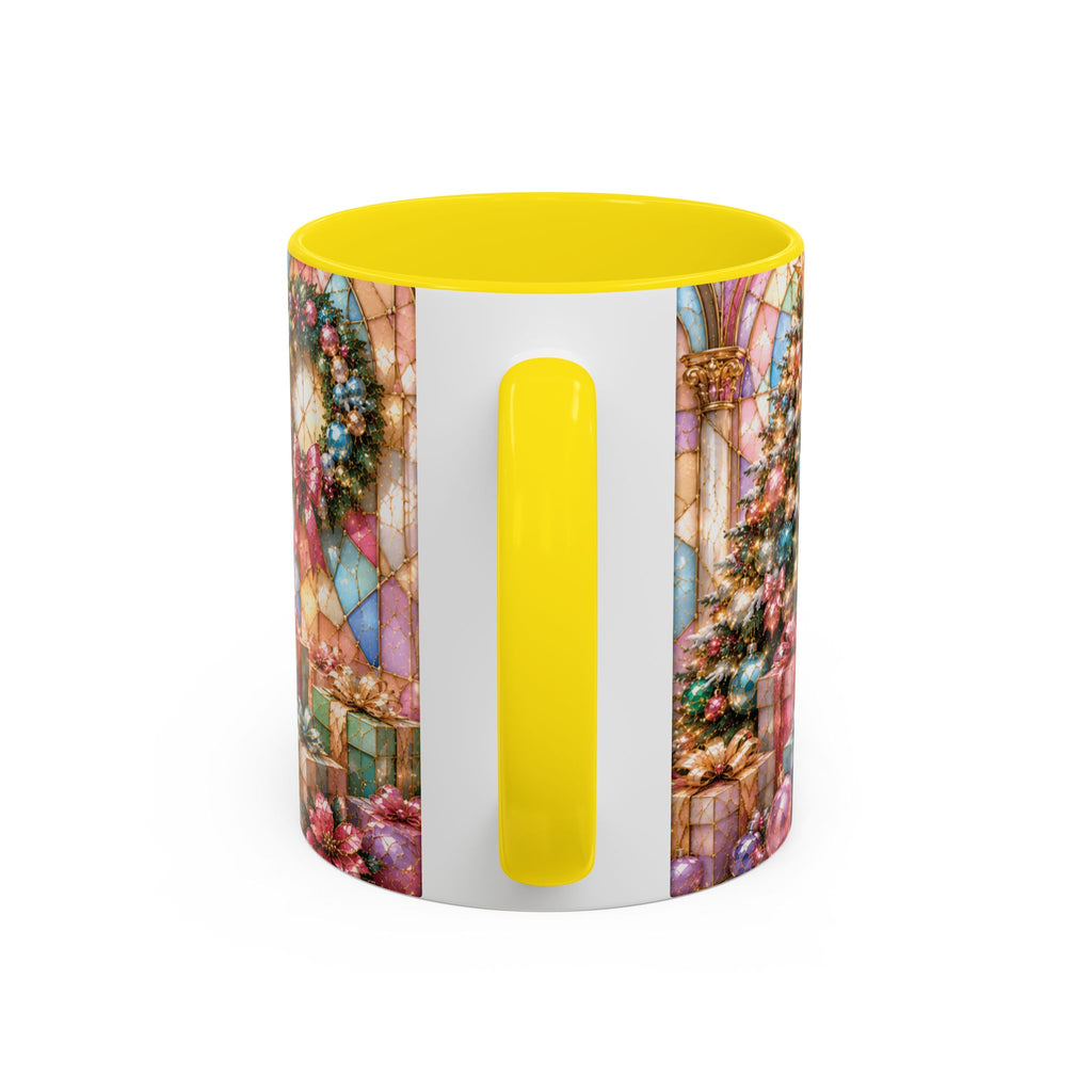 Nutcracker Christmas Coffee Mug – Festive Stained-Glass Holiday Accent Cup (11/15oz) Gift for Her