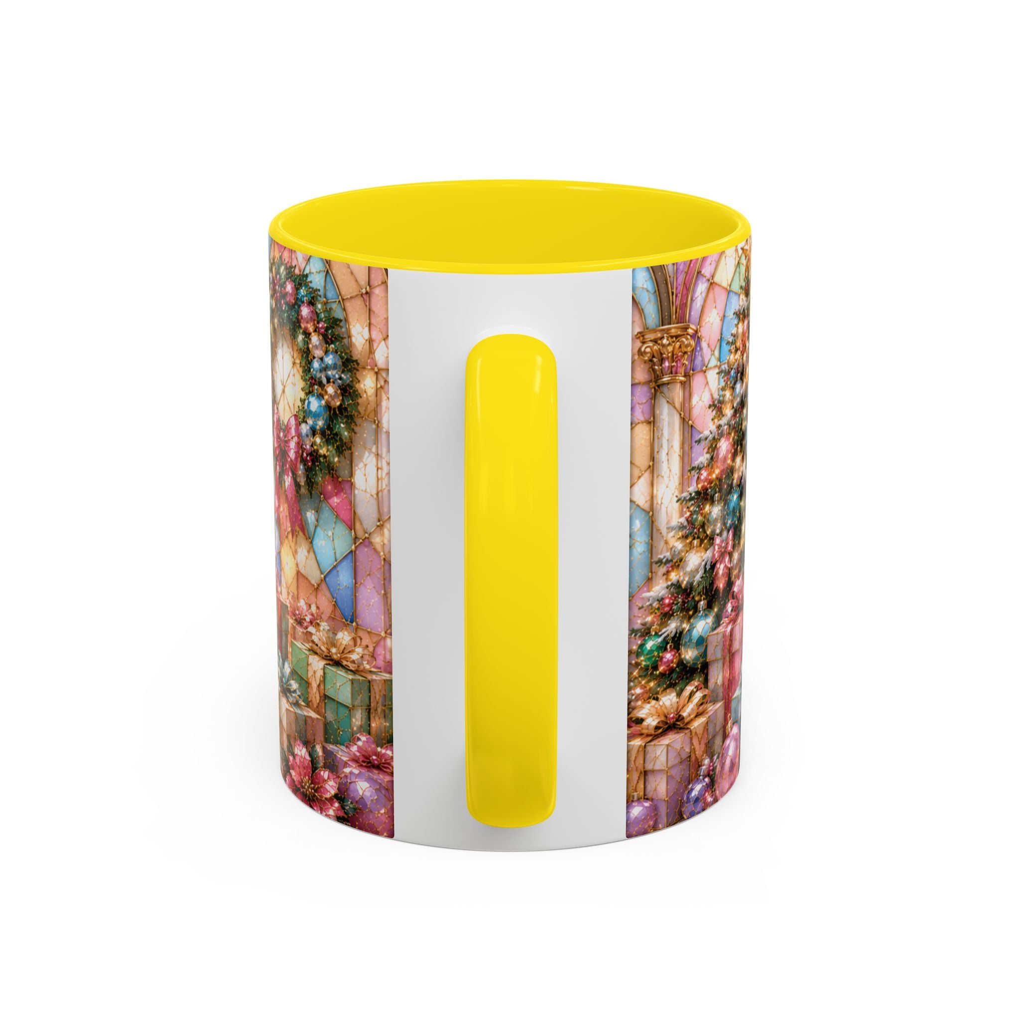 Nutcracker Christmas Coffee Mug – Festive Stained-Glass Holiday Accent Cup (11/15oz) Gift for Her