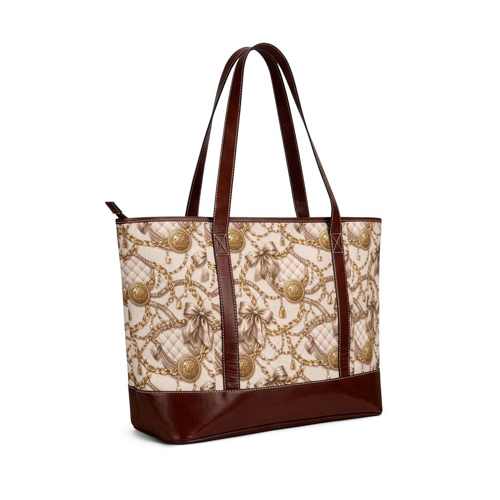 White Bows and Gold Chain Illusion Handbag Chic