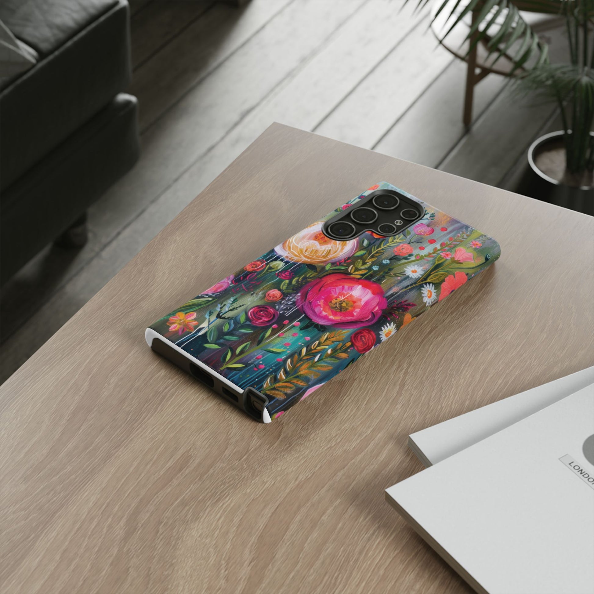 Watercolor Boho Floral Phone Case for iPhone 16 15 14 13 12  21 23 Samsung, and Pixel | Stylish Protective Cover Gift for Her Perfect for Floral Lover - MRSBYVALLE