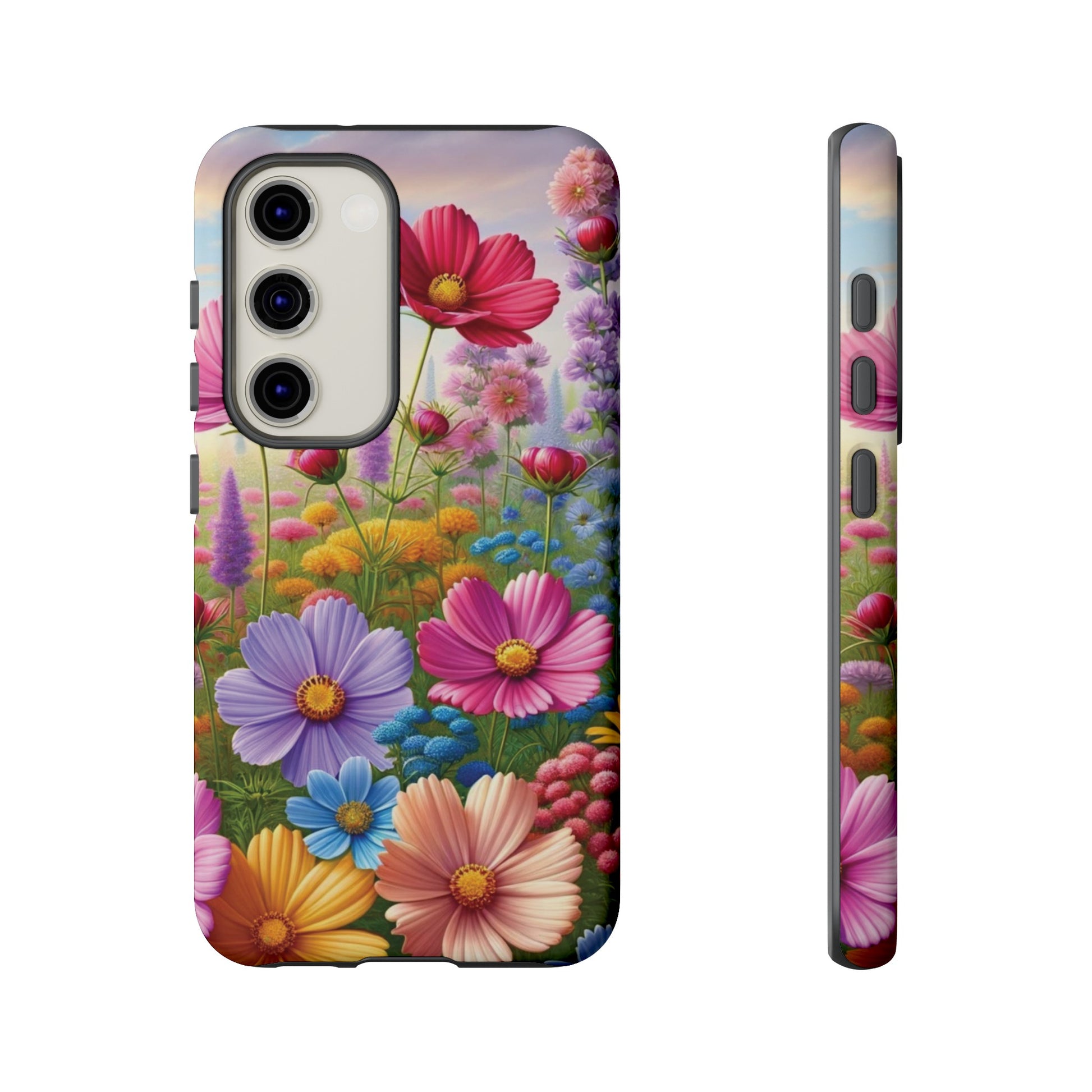 Bright Floral Phone Case Durable for iPhone Samsung Gift iPhone 15, 14, 13 Samsung Pixel Gift for Mom Accessory Gift for Her