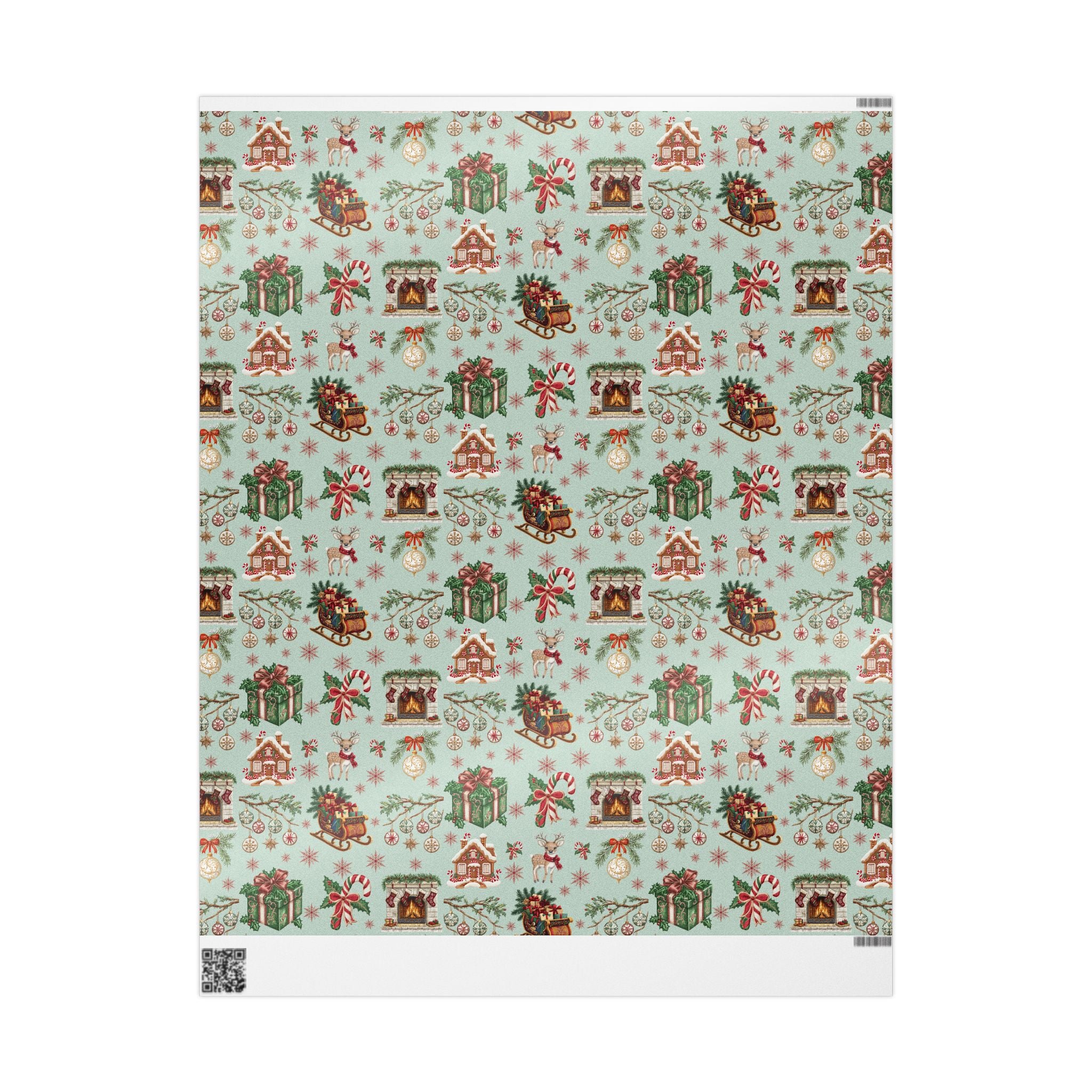 Vintage Christmas Wrapping Paper Festive Holiday Gift Wrap with Retro-Inspired Designs, Perfect for Christmas Presents, Crafting, & Holiday Decor – Premium Quality