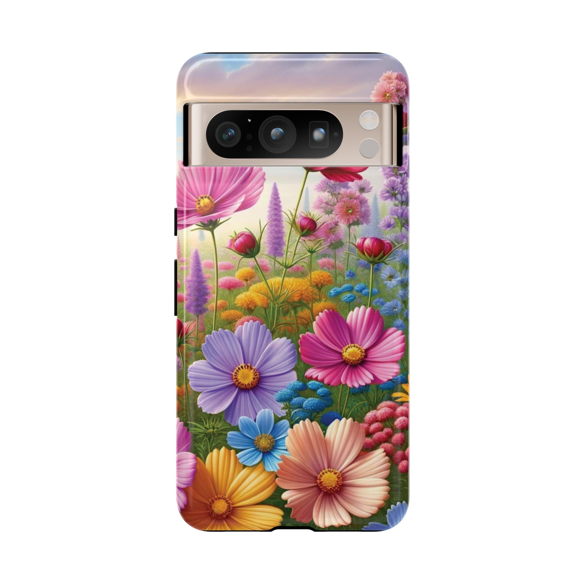 Bright Floral Phone Case Durable for iPhone Samsung Gift iPhone 15, 14, 13 Samsung Pixel Gift for Mom Accessory Gift for Her